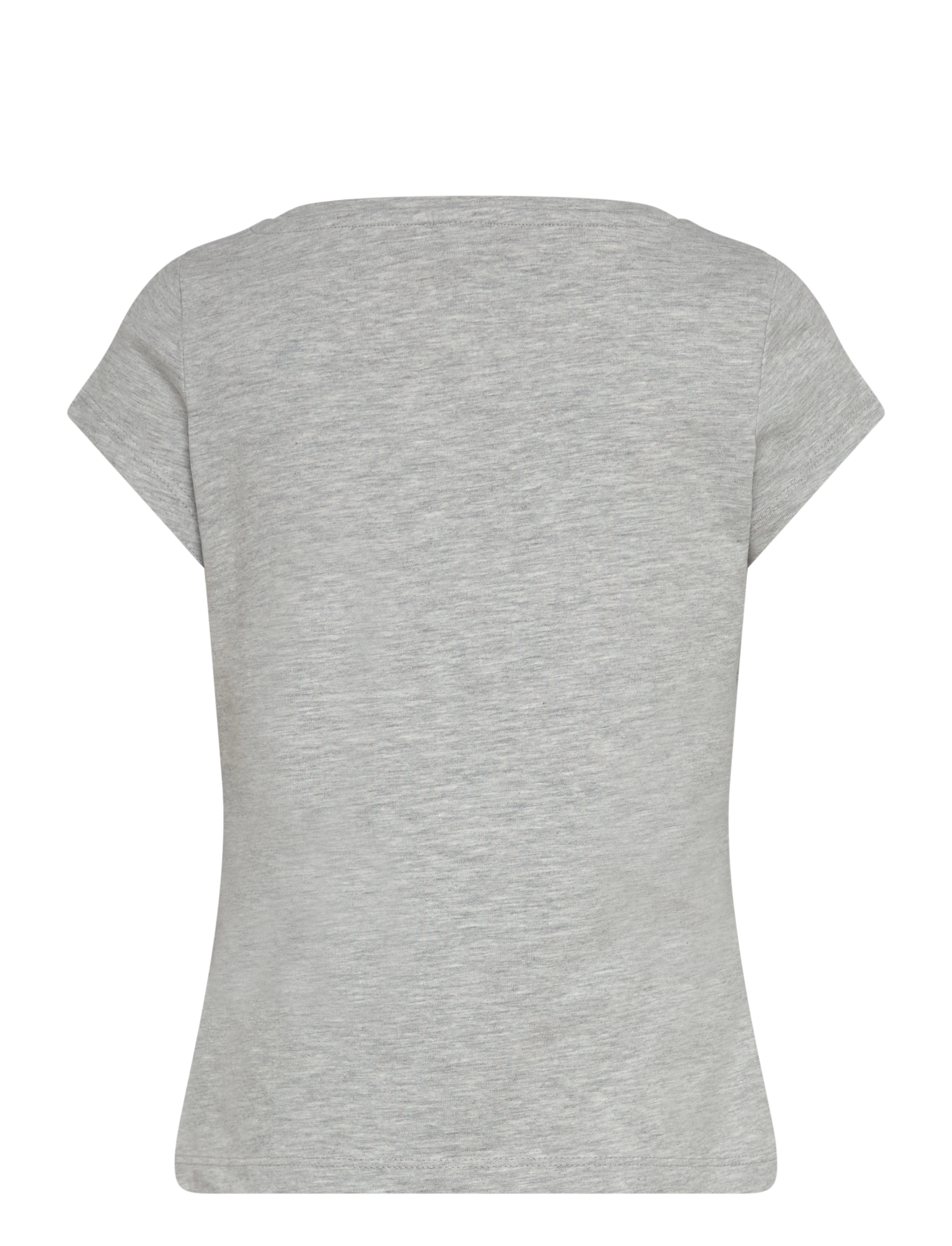 Lindex - Top with cap sleeves - kurzärmelige - light grey melange - 1