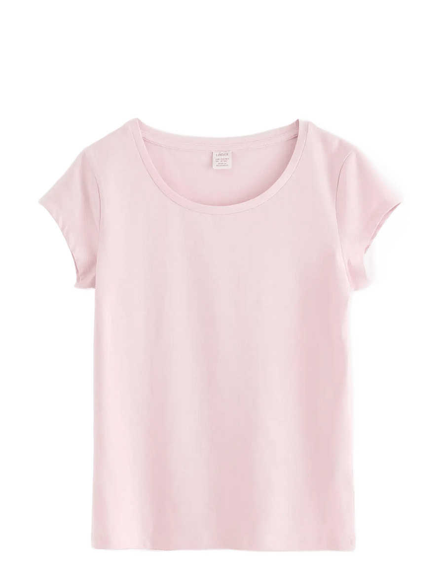 Lindex - Top with cap sleeves - kortærmede t-shirts - light pink - 1