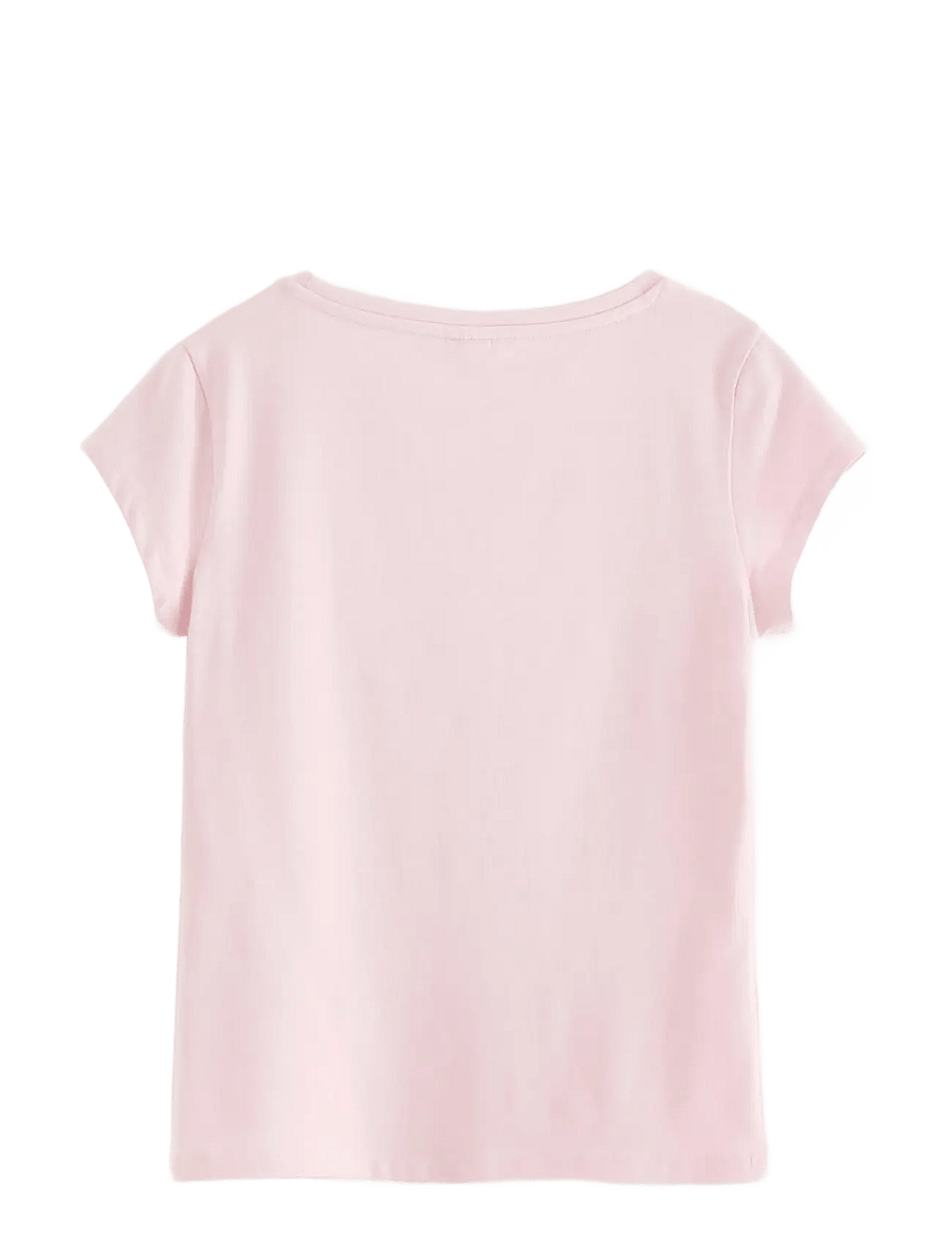 Lindex - Top with cap sleeves - kortærmede t-shirts - light pink - 2
