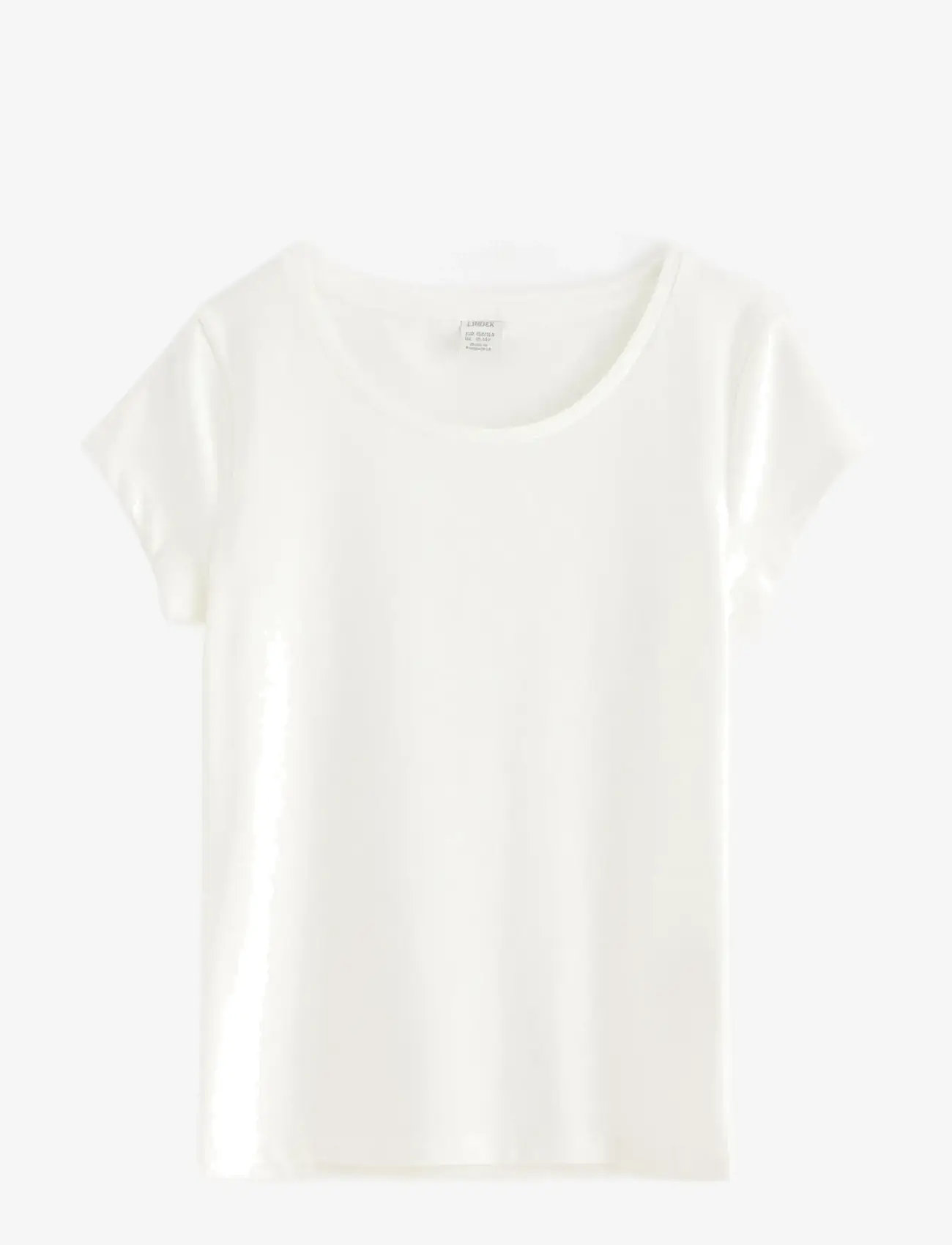 Lindex - Top basic cap sleeve - kortærmede t-shirts - off white - 1