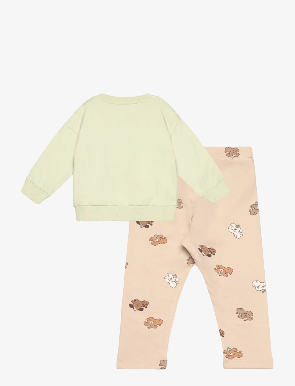 Lindex - Set sweatshirt leggings Front - sportanzüge - light dusty green - 1