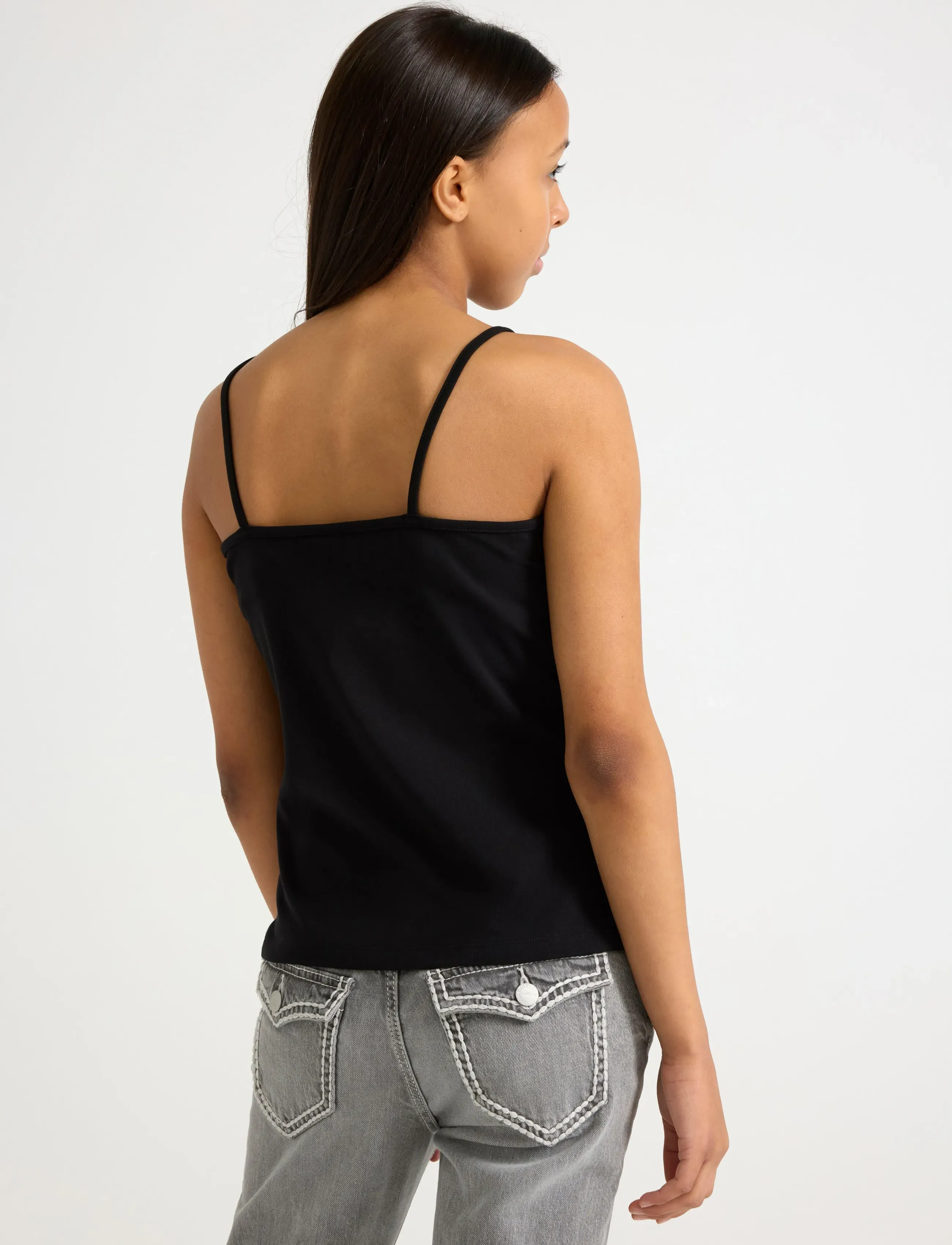 Lindex - Top strap tank top - tanktops - black - 3