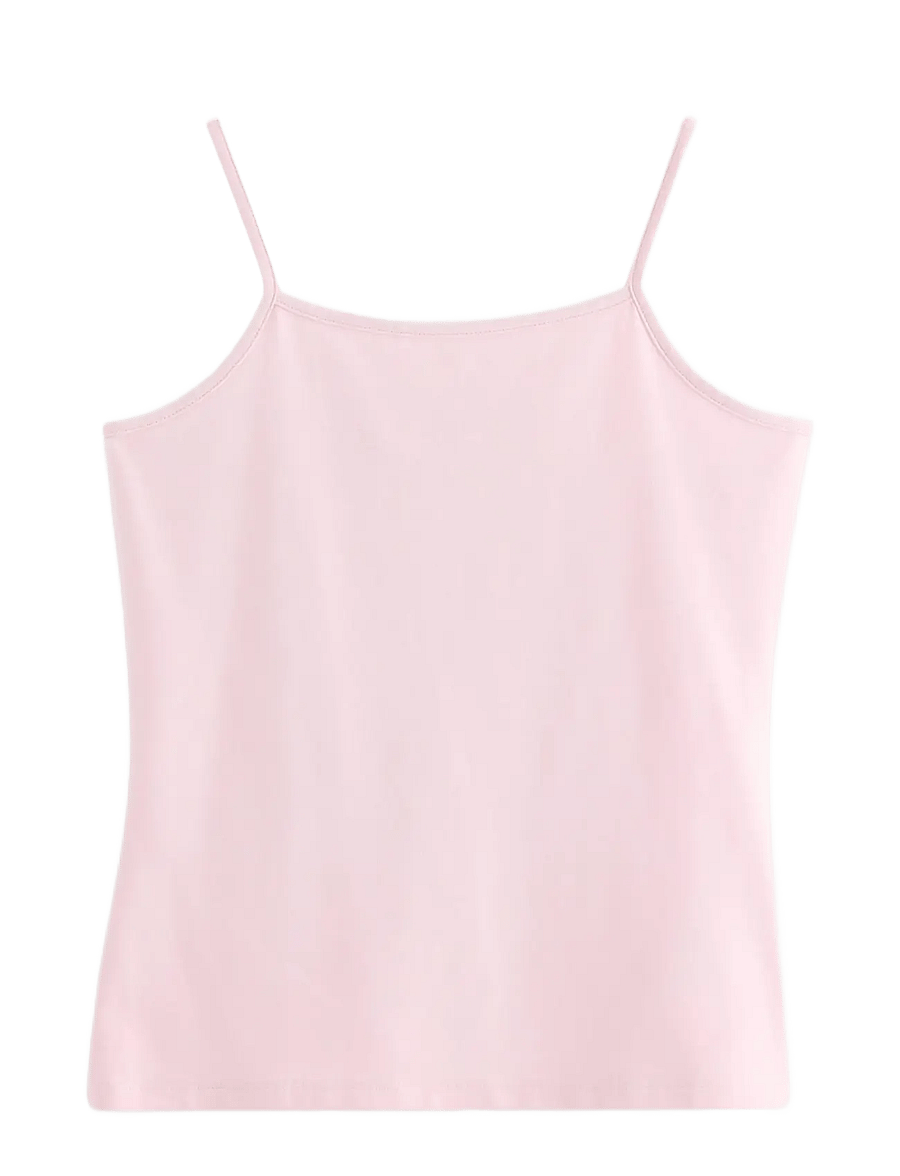 Lindex - Top strap tank top - linnen - light pink - 1