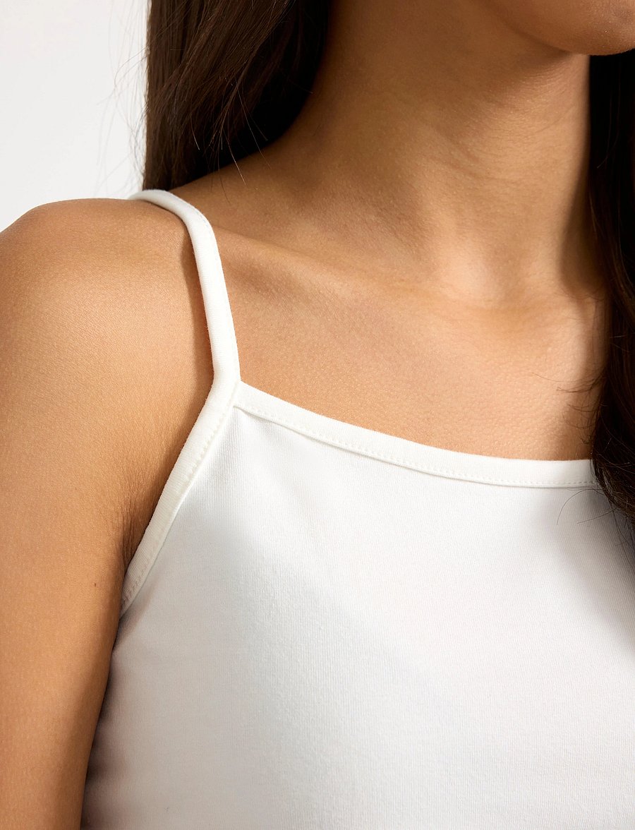 Lindex - Top strap tank top - tanktops - off white - 4