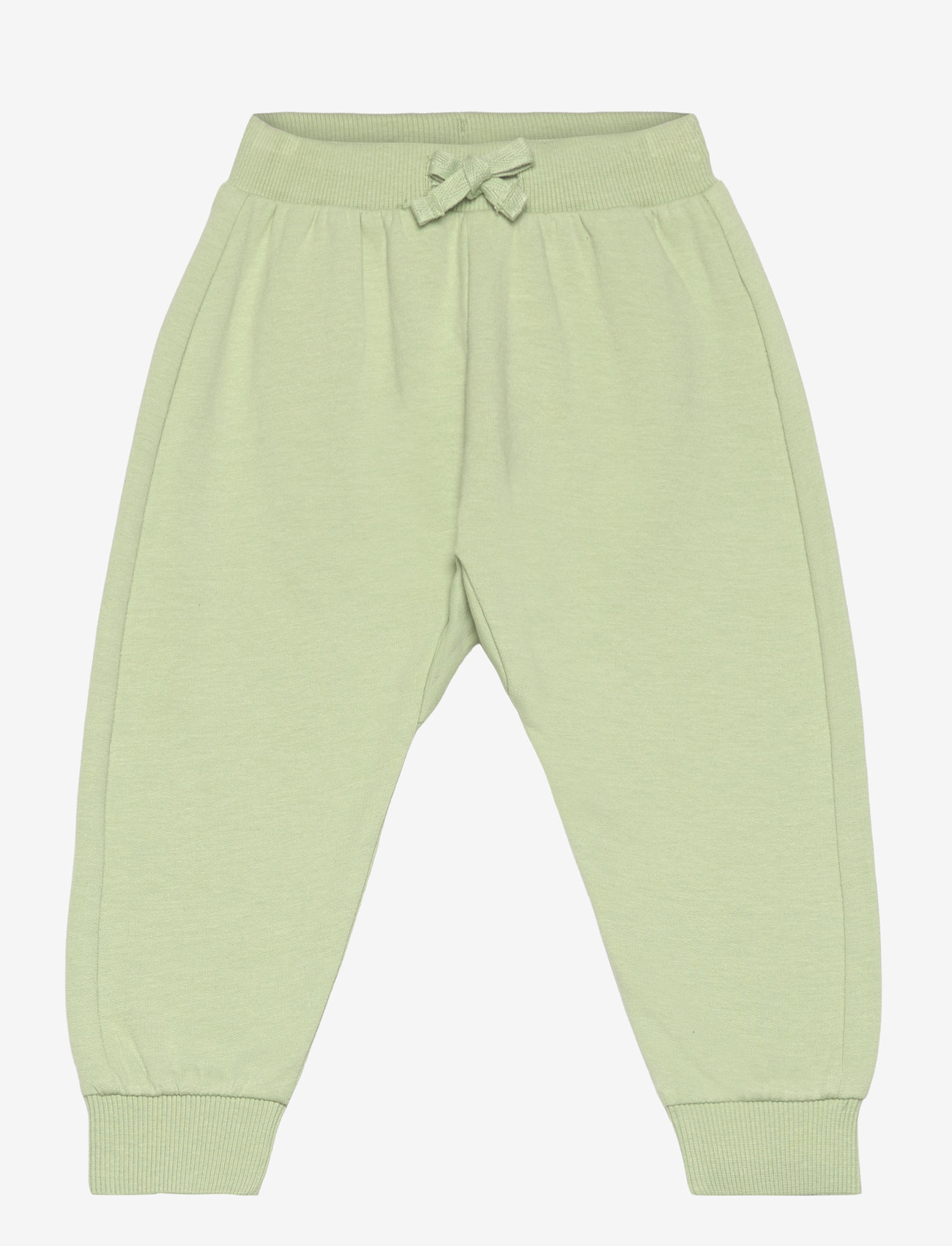 Lindex - Trousers face at back - jogginghosen - light dusty green - 0