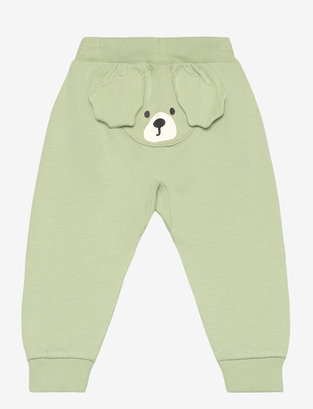 Lindex - Trousers face at back - jogginghosen - light dusty green - 1