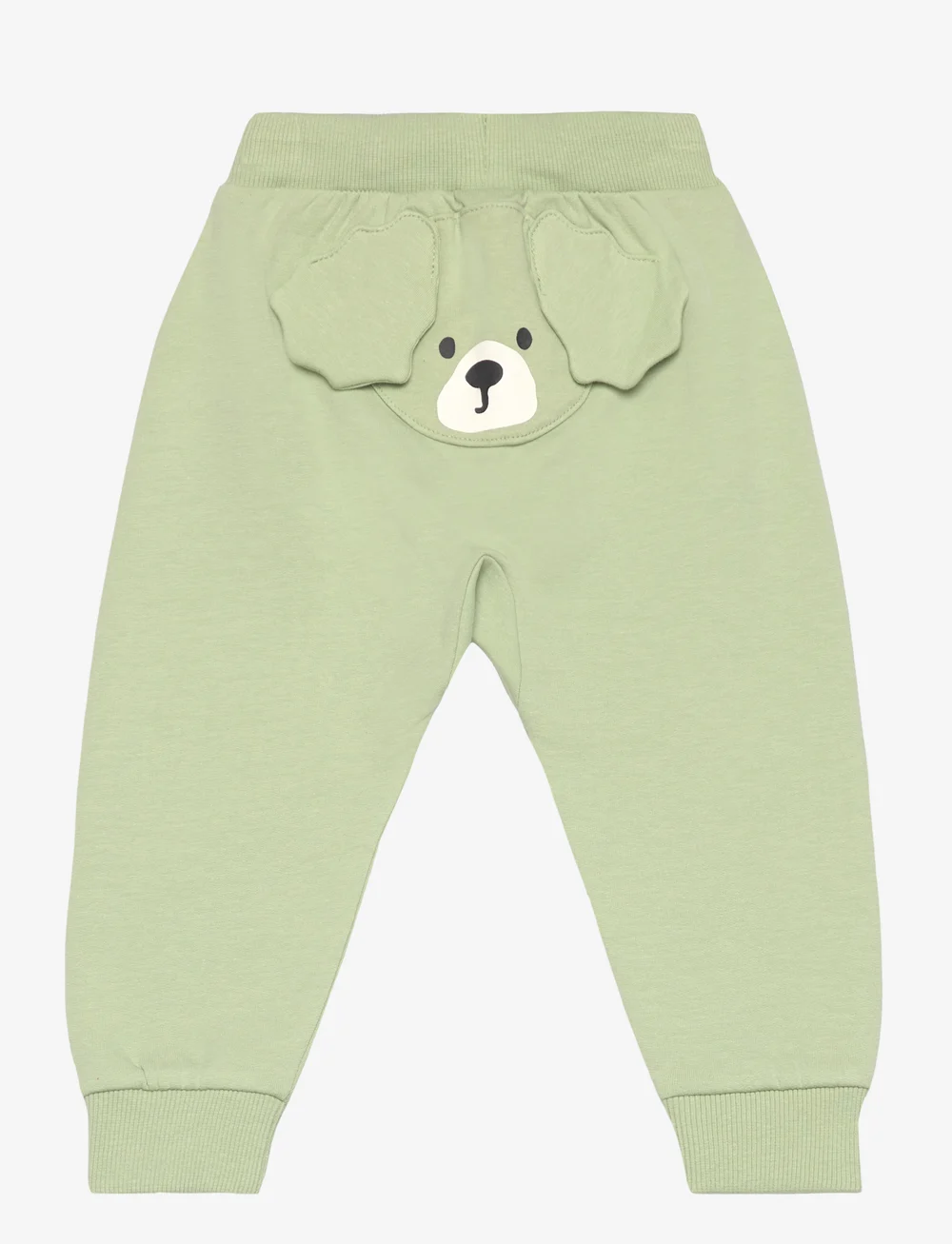Lindex - Trousers face at back - jogginghosen - light dusty green - 1