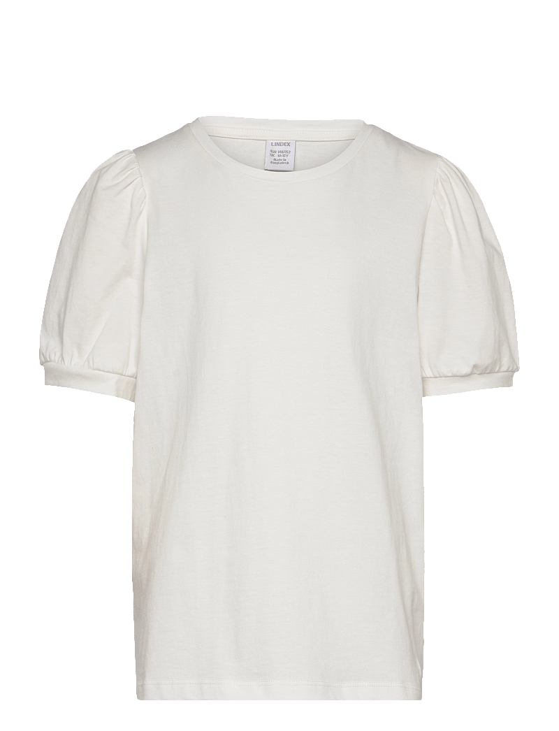 Lindex - Top basic puff sleeve - kurzärmelige - off white - 1