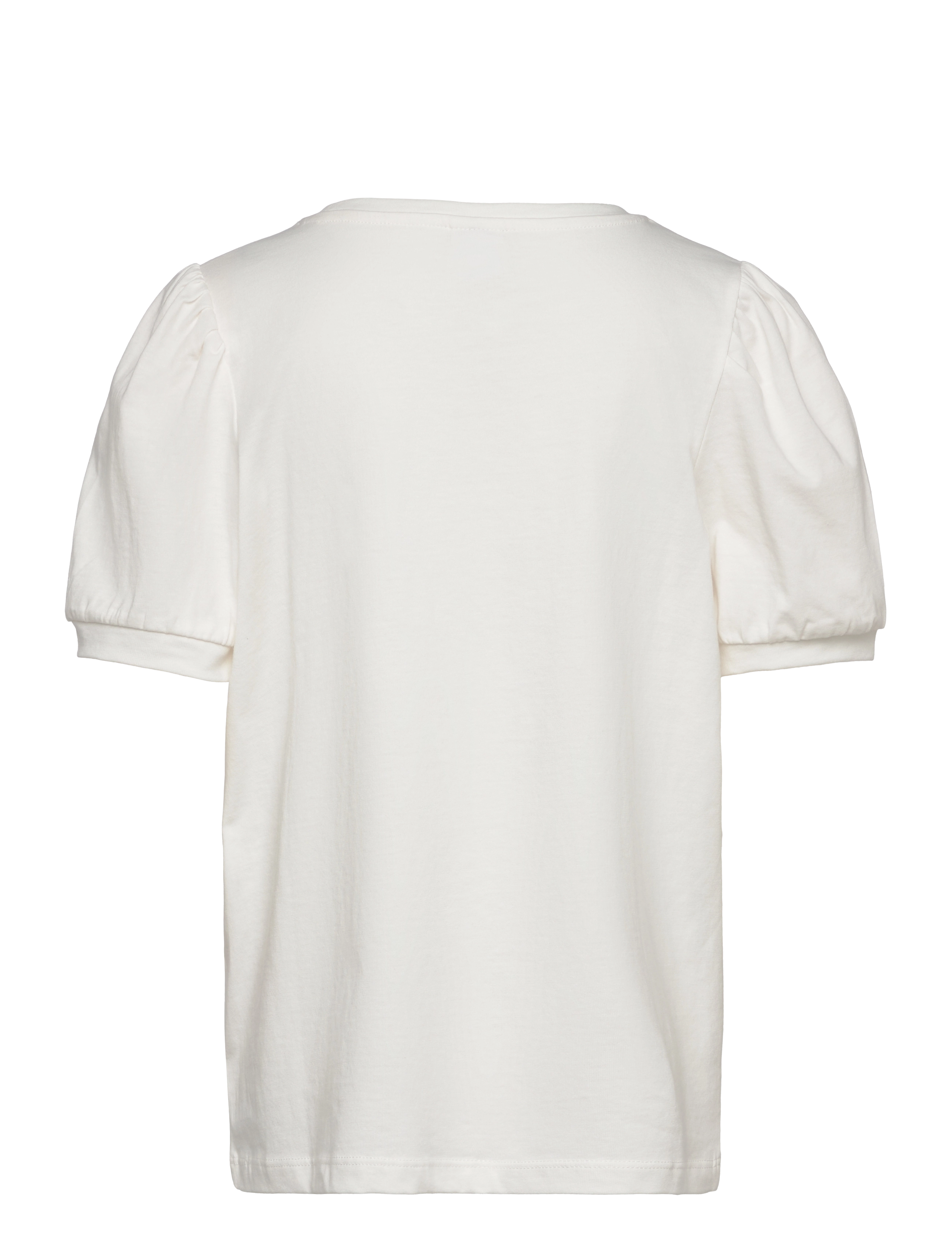 Lindex - Top basic puff sleeve - kurzärmelige - off white - 2