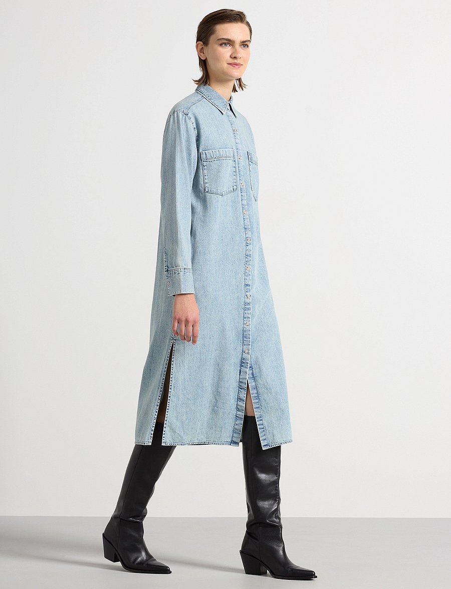 Lindex - Dress Selen - jeansklänningar - denim blue - 5