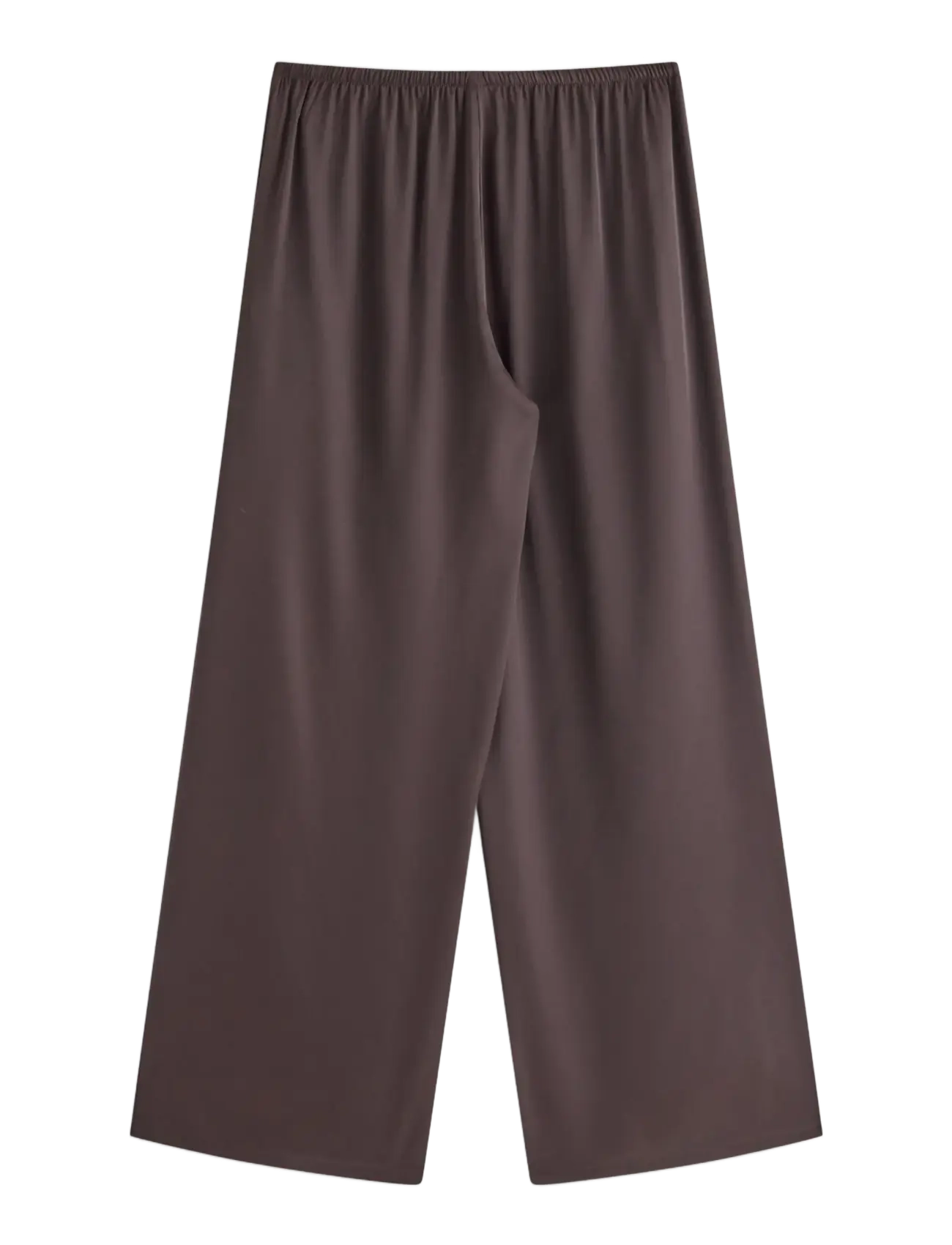 Lindex - Pyjama trousers in satin - dark dusty brown - 2