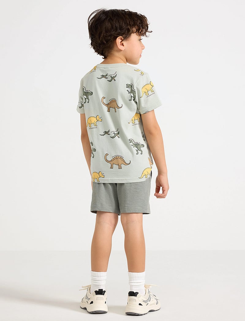 Lindex - Shorts Slub - sweatshorts - dusty green - 3