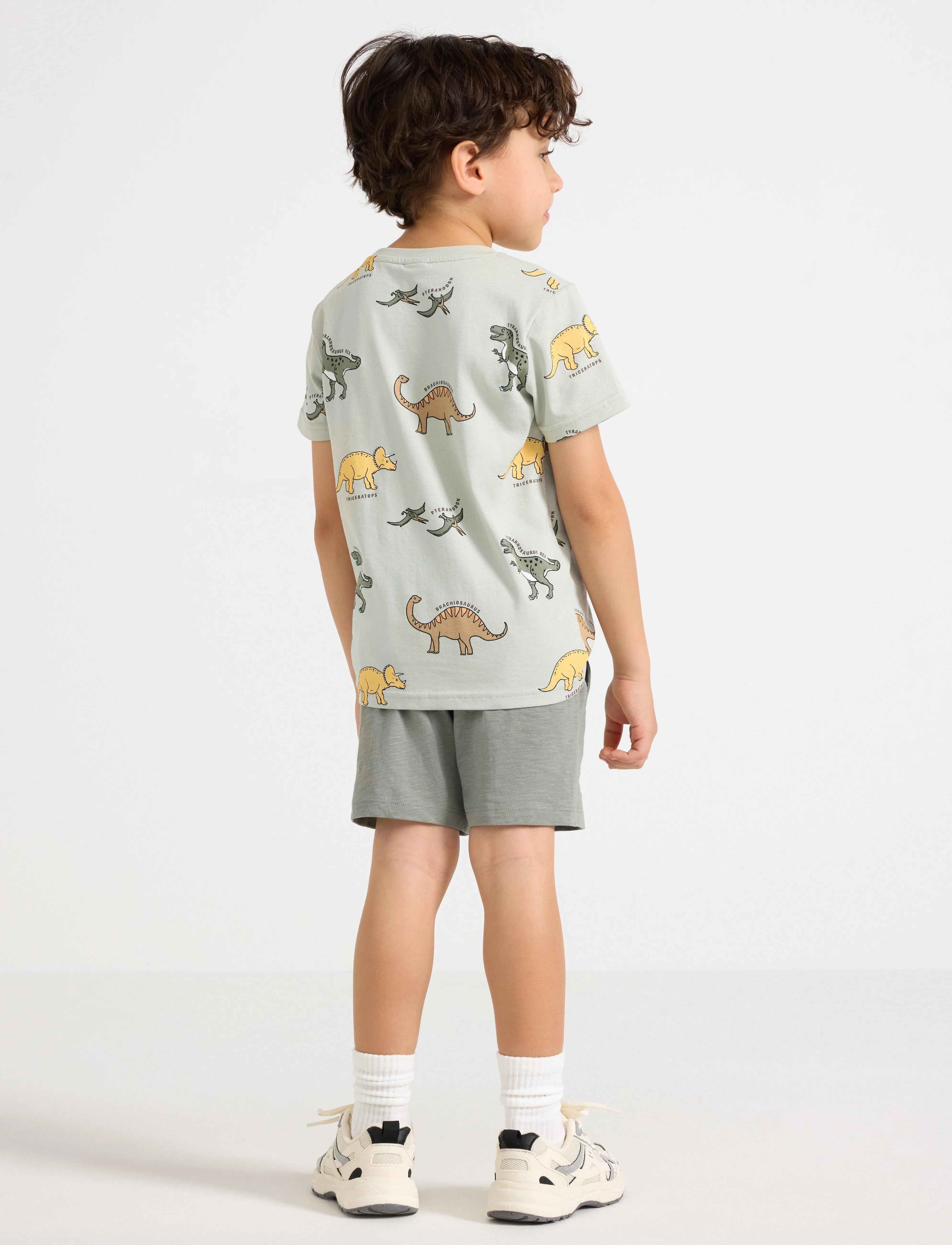 Lindex - Shorts Slub - sweatshorts - dusty green - 3