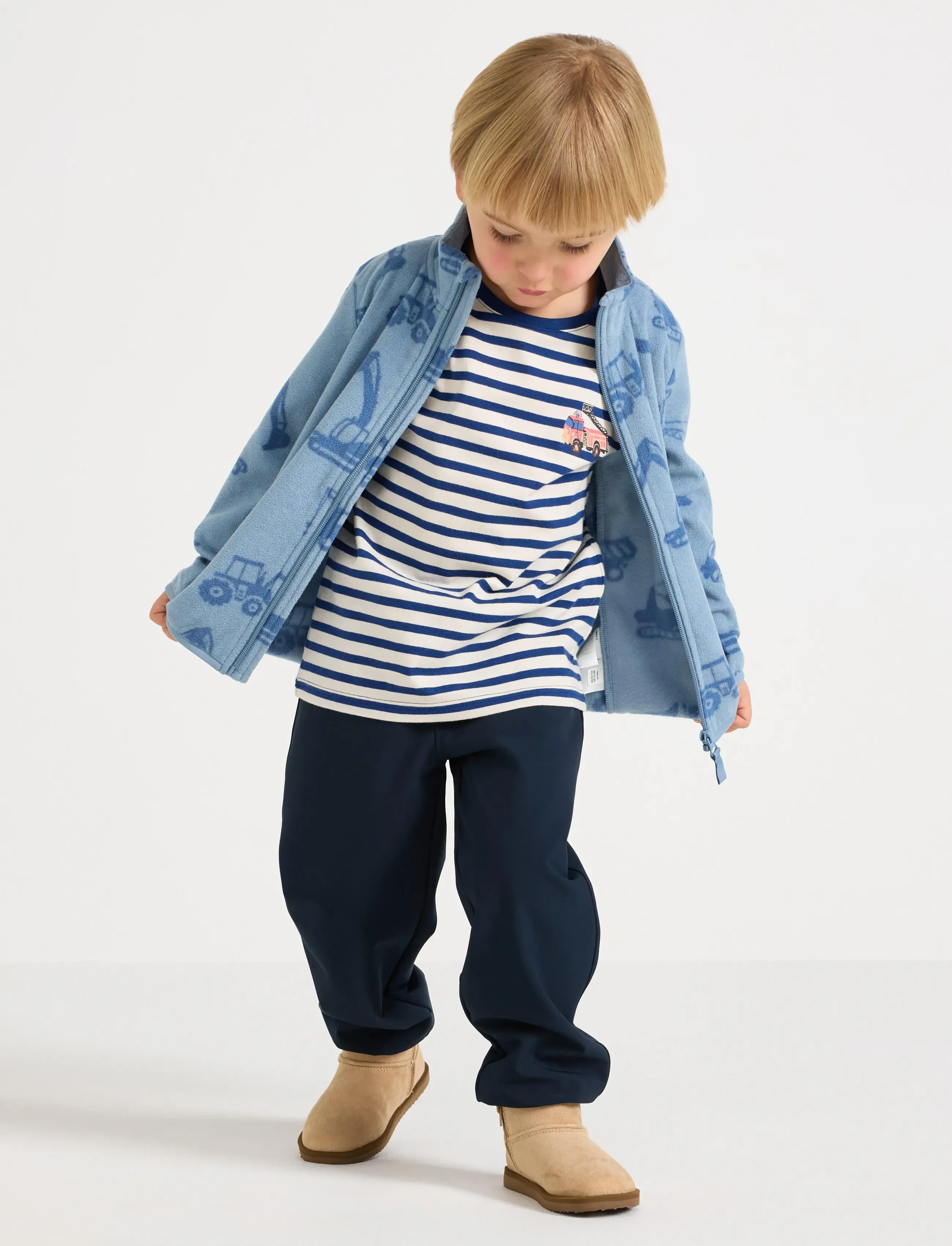 Lindex Trousers Softshell - Underdele - DARK NAVY / navy