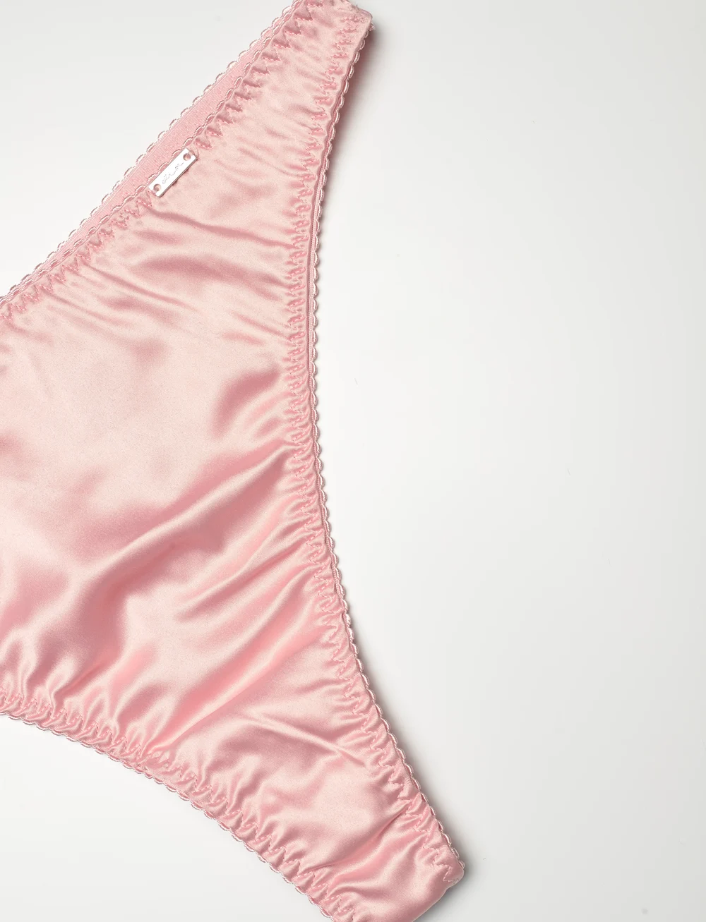 Lindex - Brief Satin Thong - stringi - light pink - 5