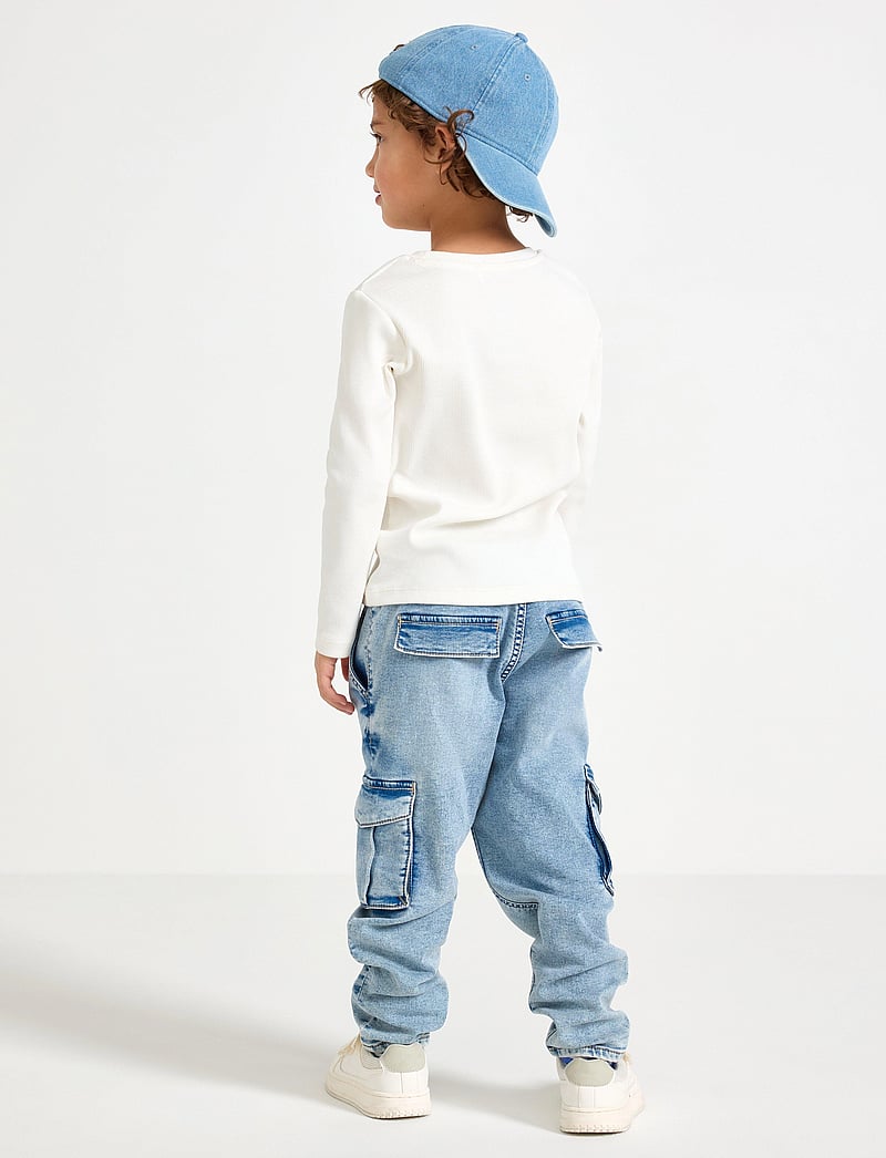 Lindex - Trousers denim Wilmer jersey c - loose jeans - denim - 3