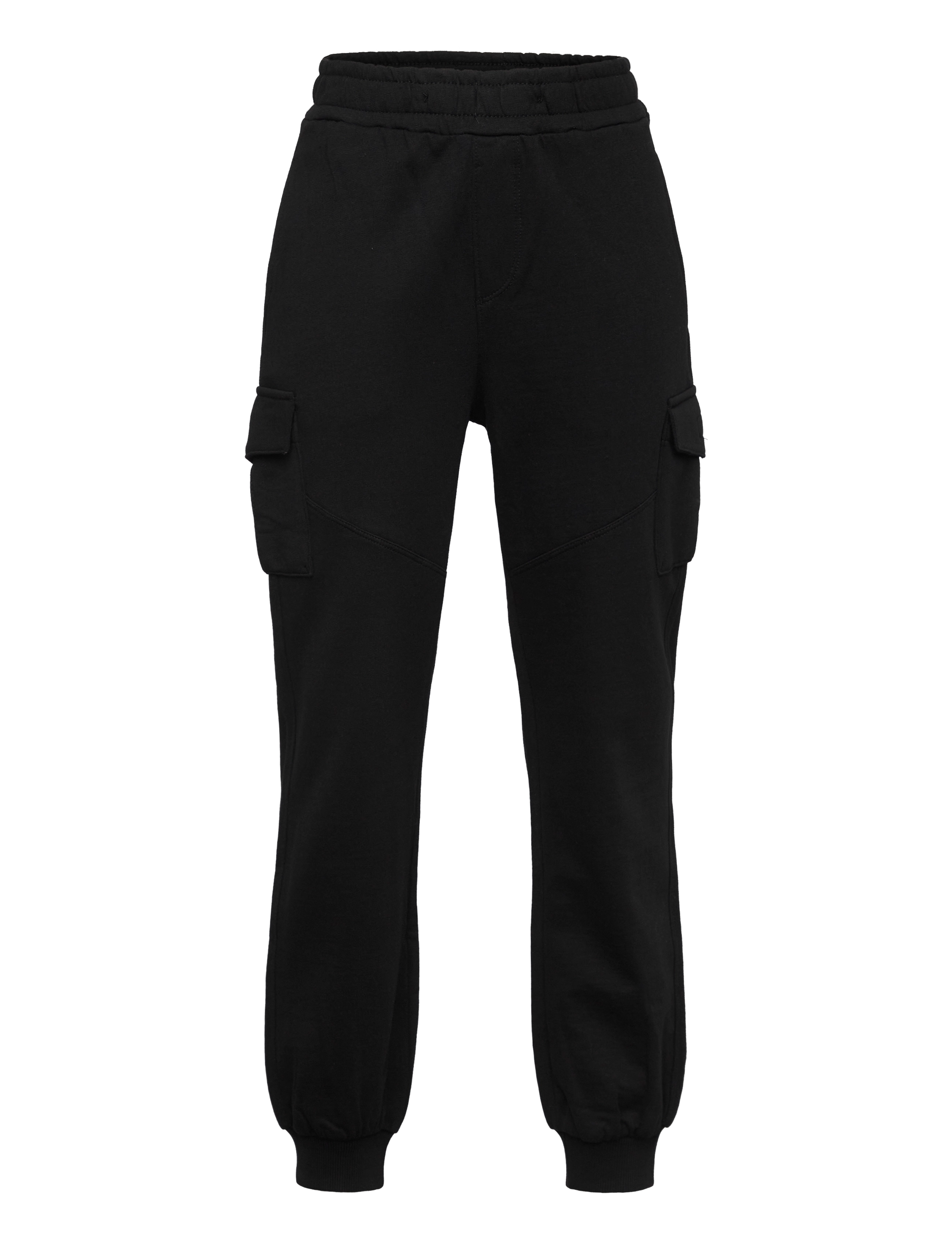 Lindex Trousers Cargo Jersey SS25 - Riided - BLACK / black