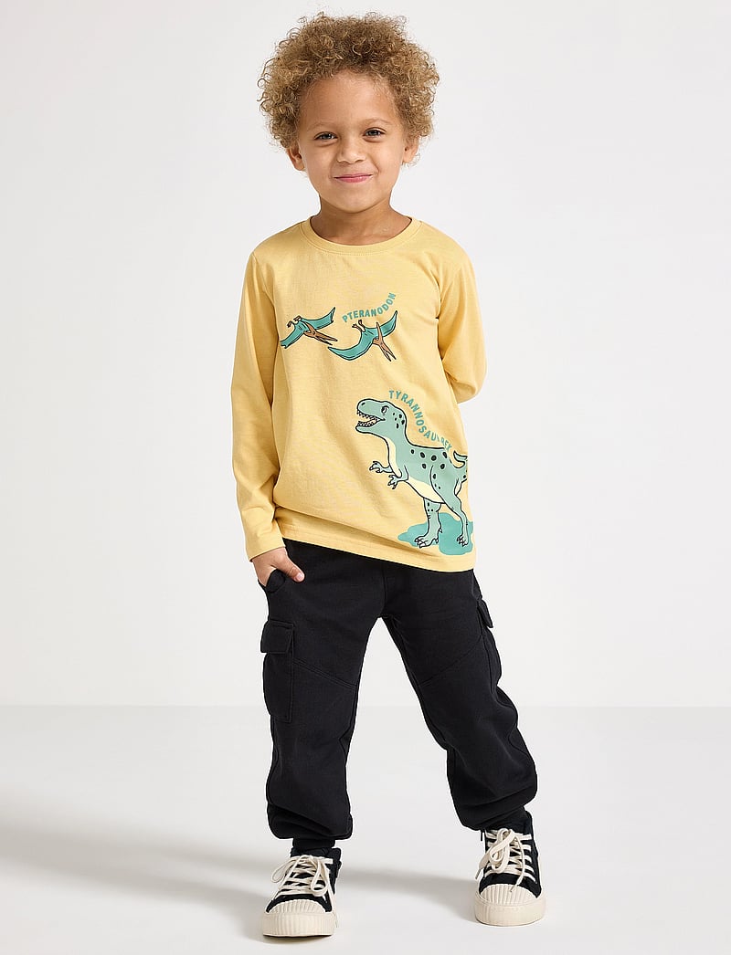 Lindex - Trousers Cargo Jersey SS25 - sweatpants - black - 0