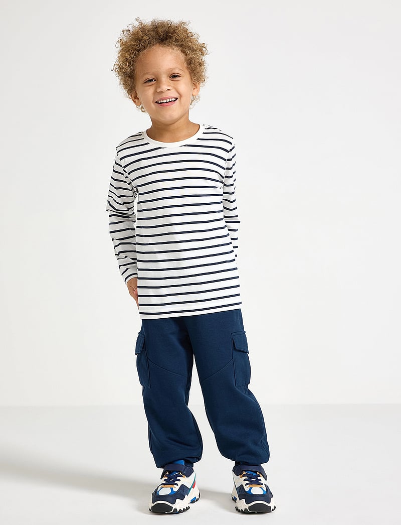 Lindex - Trousers Cargo Jersey SS25 - sweatpants - dark blue - 0