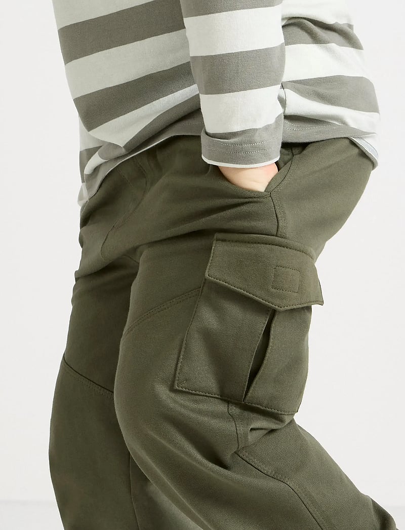 Lindex - Trousers Cargo Jersey SS25 - sweatpants - lt dusty khaki - 4