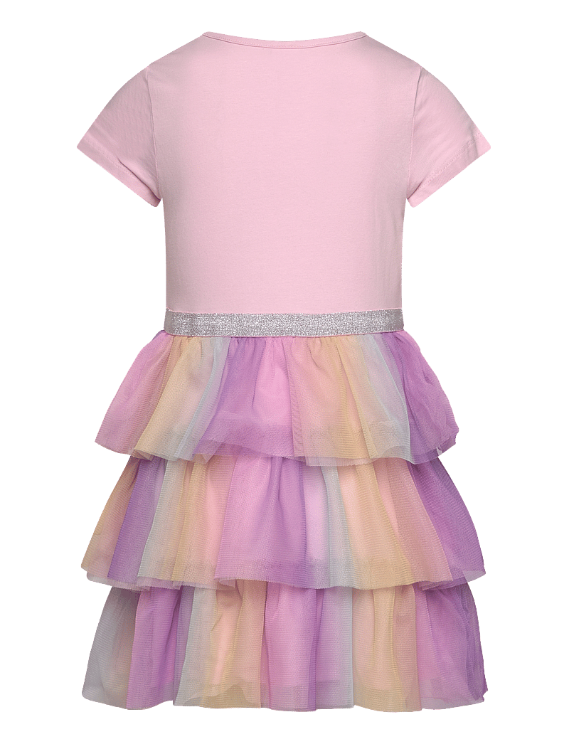 Lindex - Short-sleeved flounce dress - lyhythihaiset arkimekot - light pink - 2