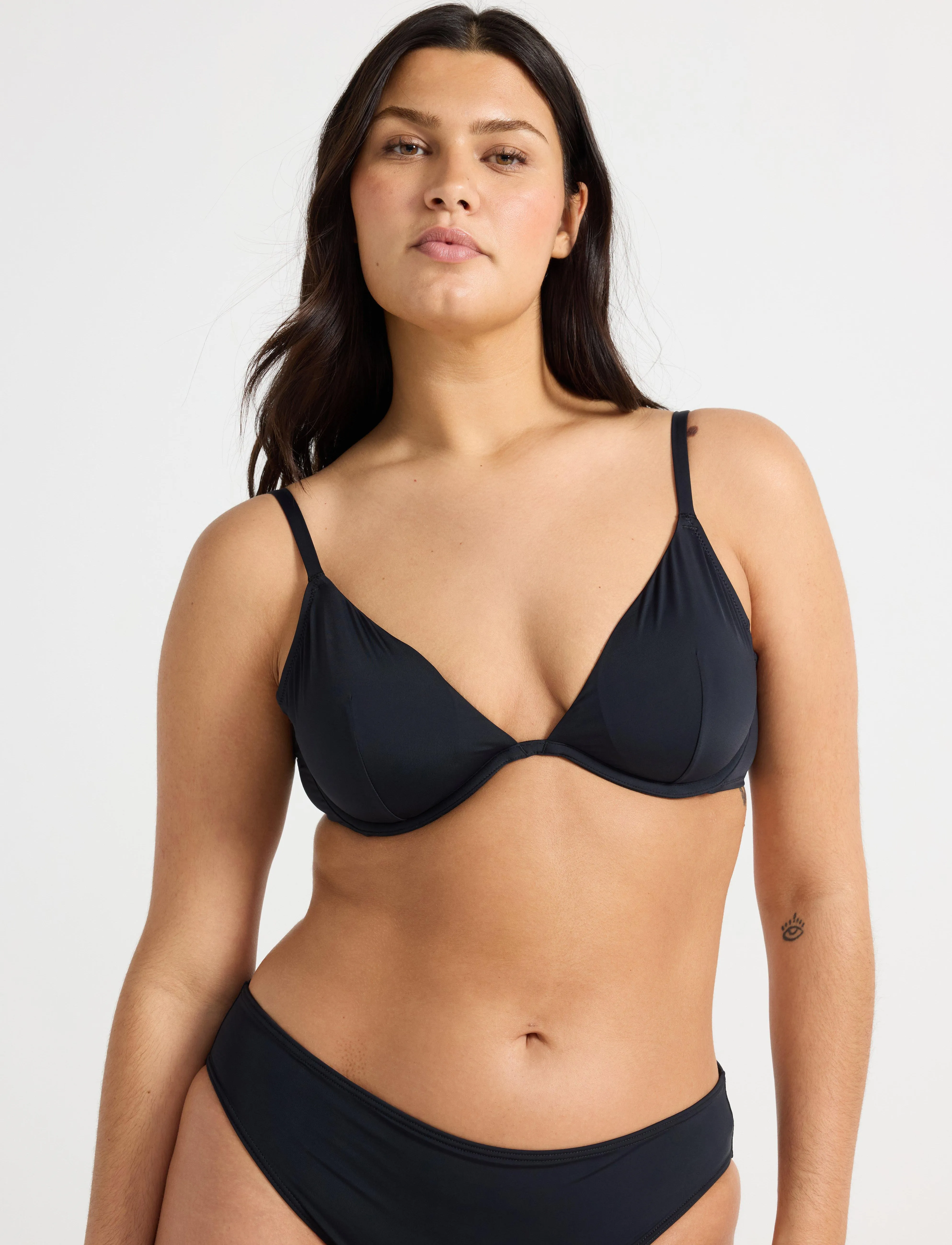 Lindex Bra Stella Swim Pad, S, Black, Bikinitoppe > Bikinitoppe Med Ledning, Dame