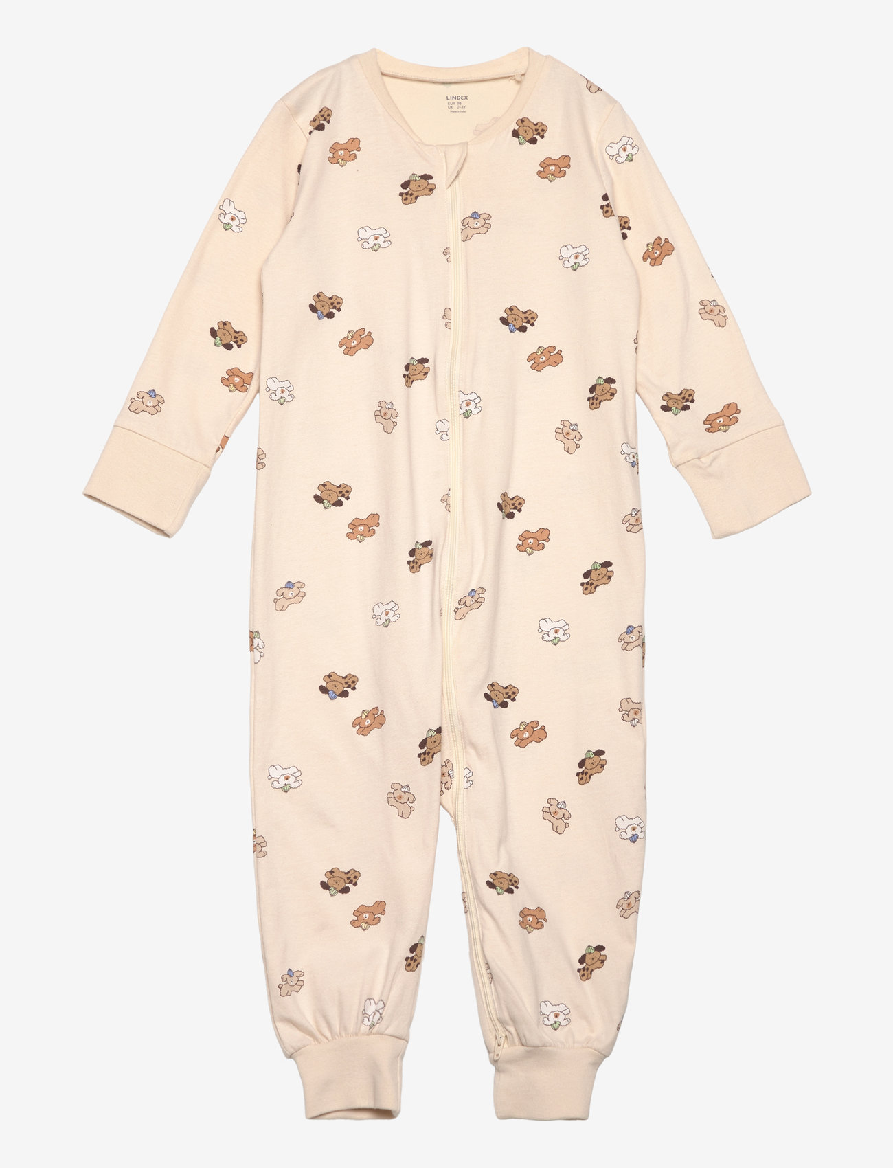 Lindex - Pyjamas fluffy dogs - light beige - 0