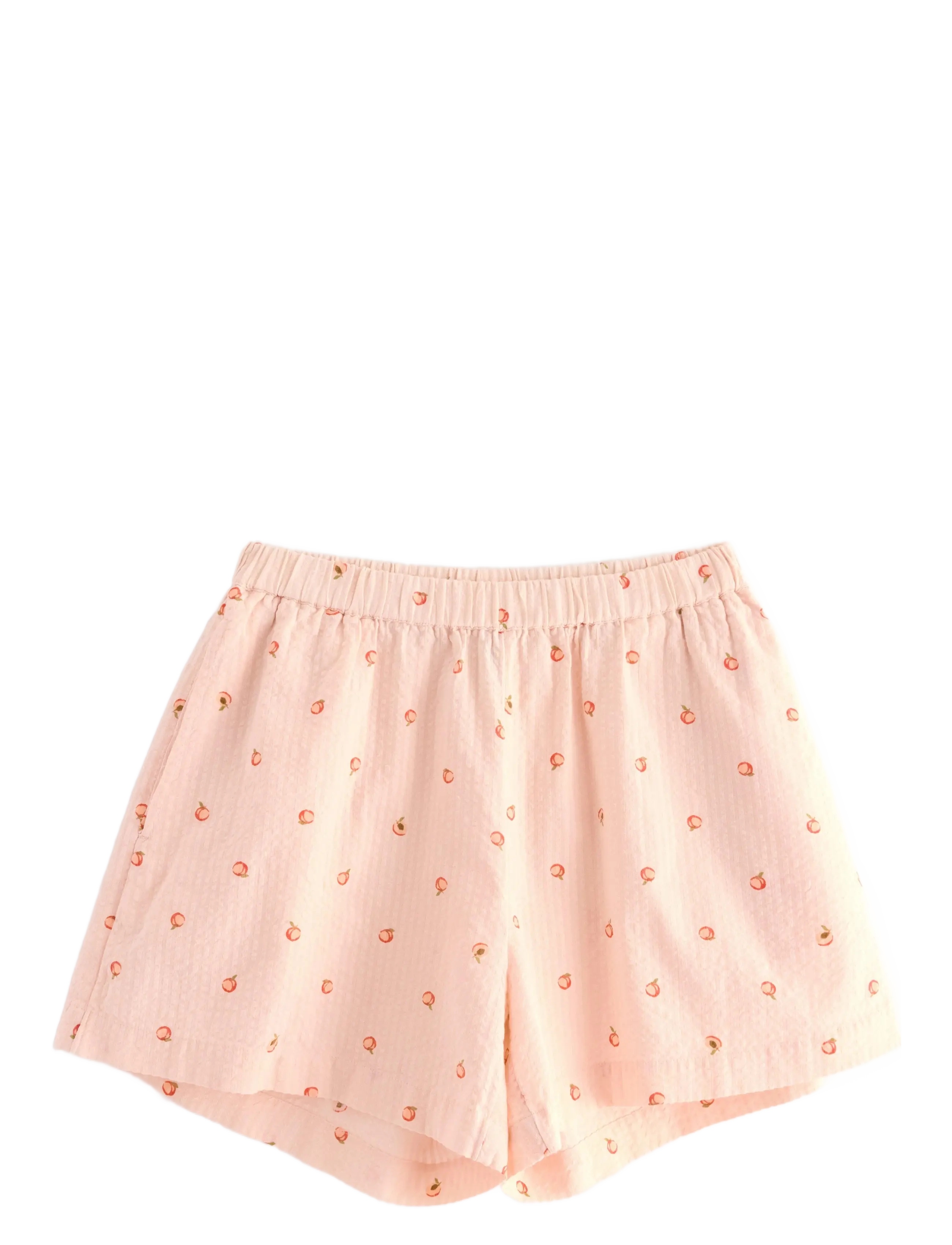 LINDEX Pyjama Shorts Seersucker Pink - XXL - Damen