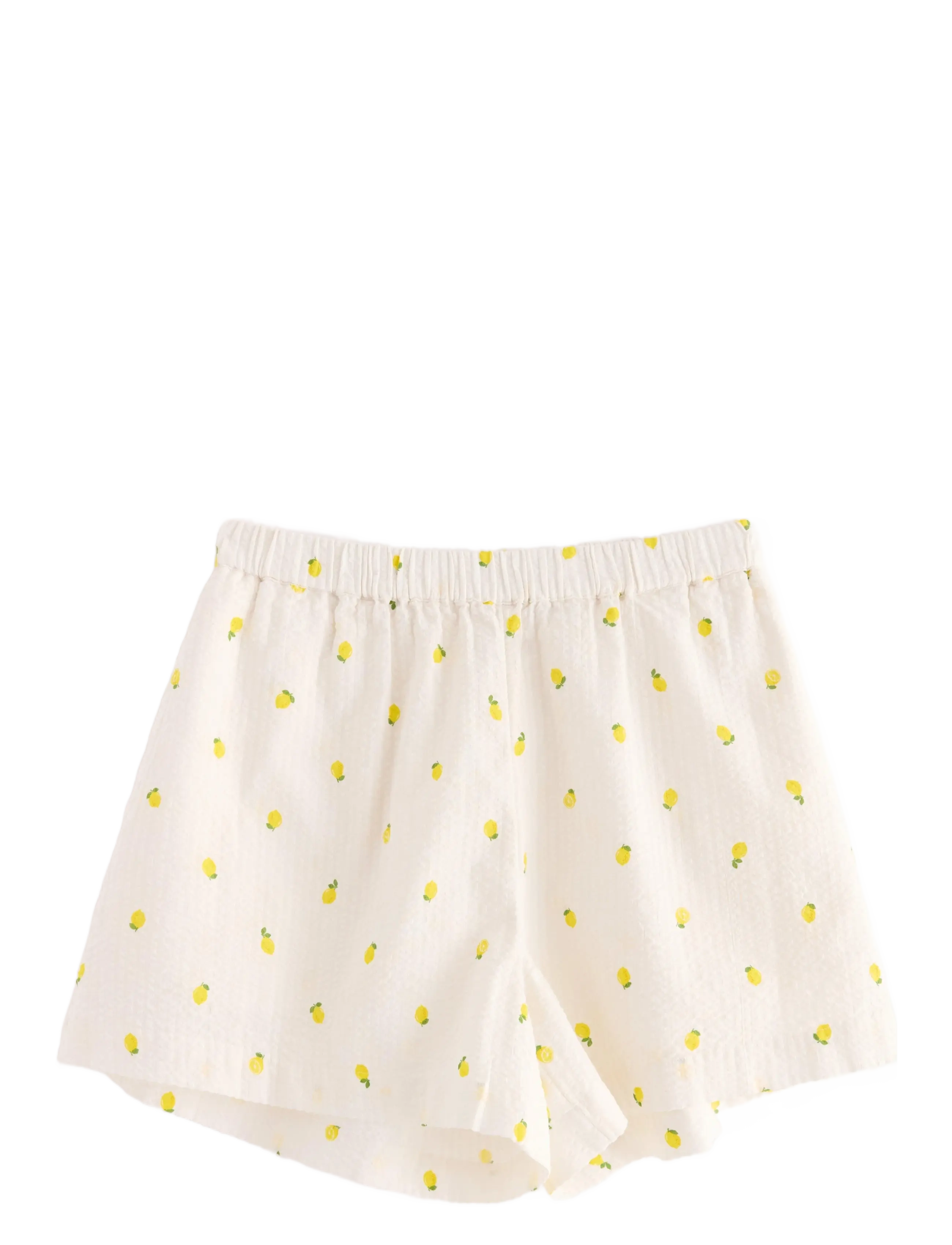 LINDEX Pyjama Shorts Seersucker Weiß - XL - Damen