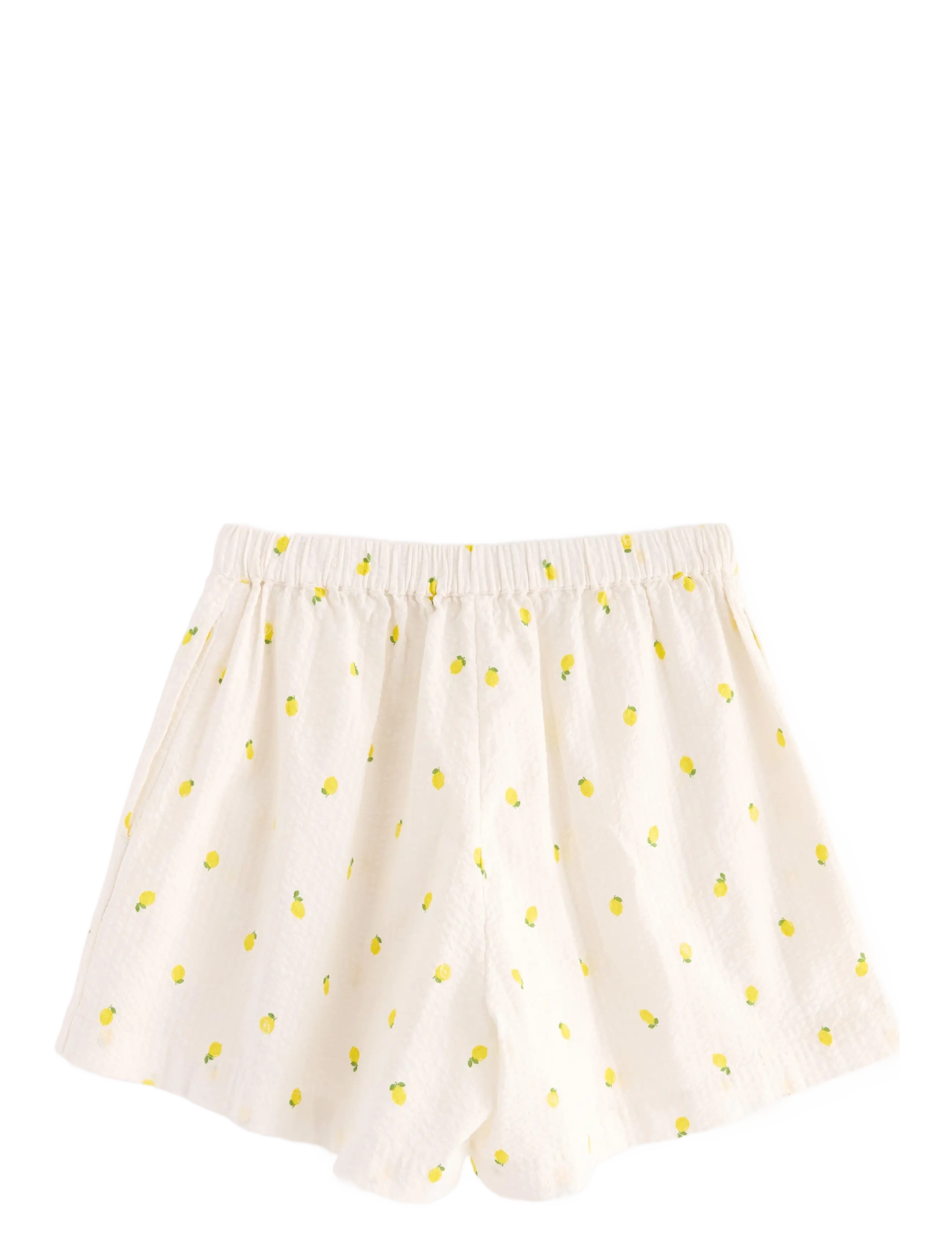 Lindex - Pyjama shorts seersucker - shorts - yellow - 2