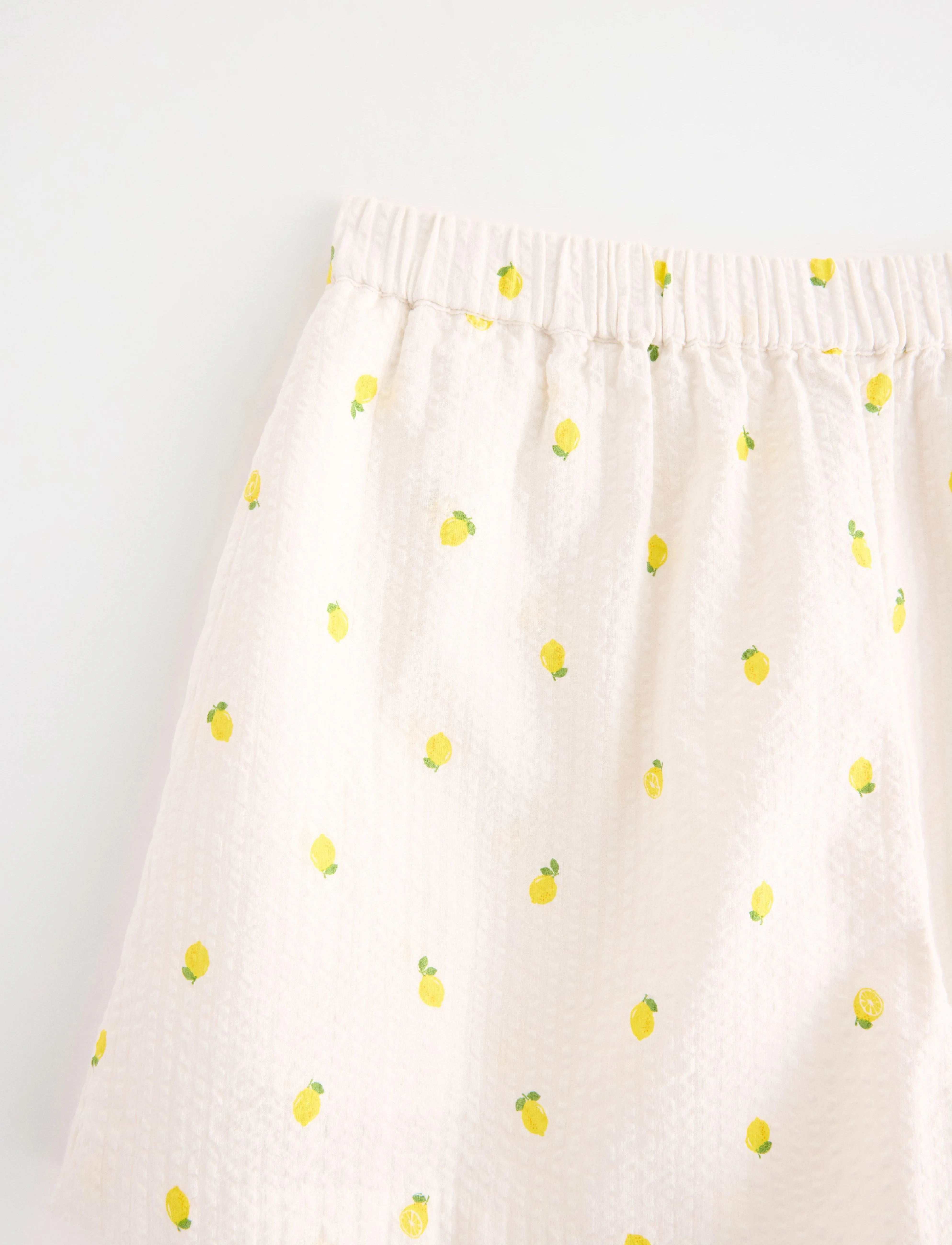 Lindex - Pyjama shorts seersucker - shorts - yellow - 5