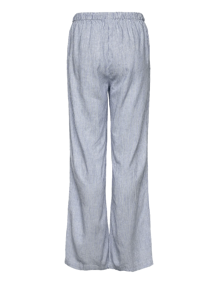 Lindex - Trousers Linen blend - bukser - blue - 1