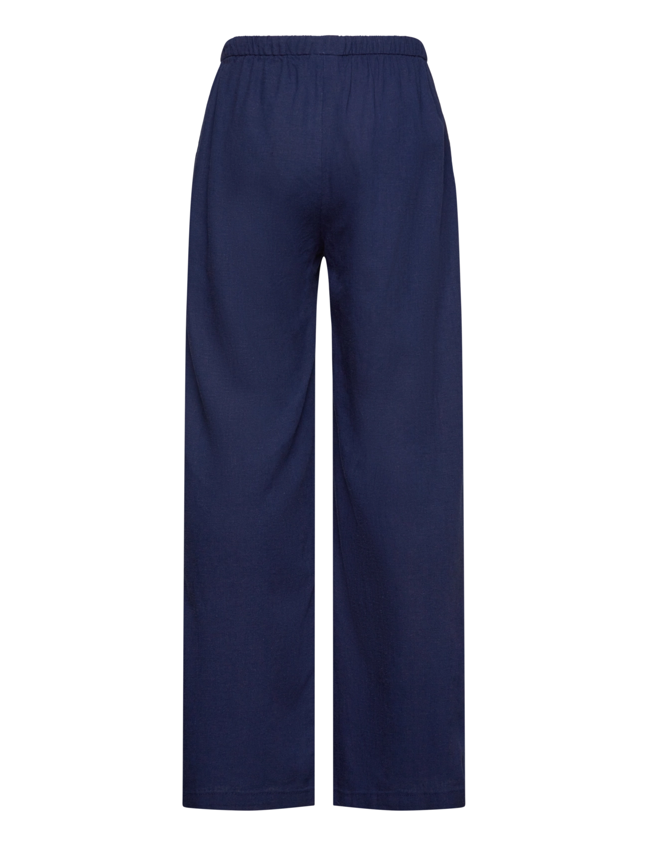 Lindex - Trousers Linen blend - gode sommertilbud - dark blue - 1