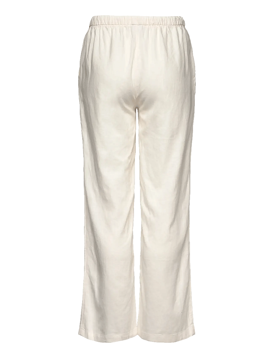 Lindex - Trousers Linen blend - bukser - off white - 2