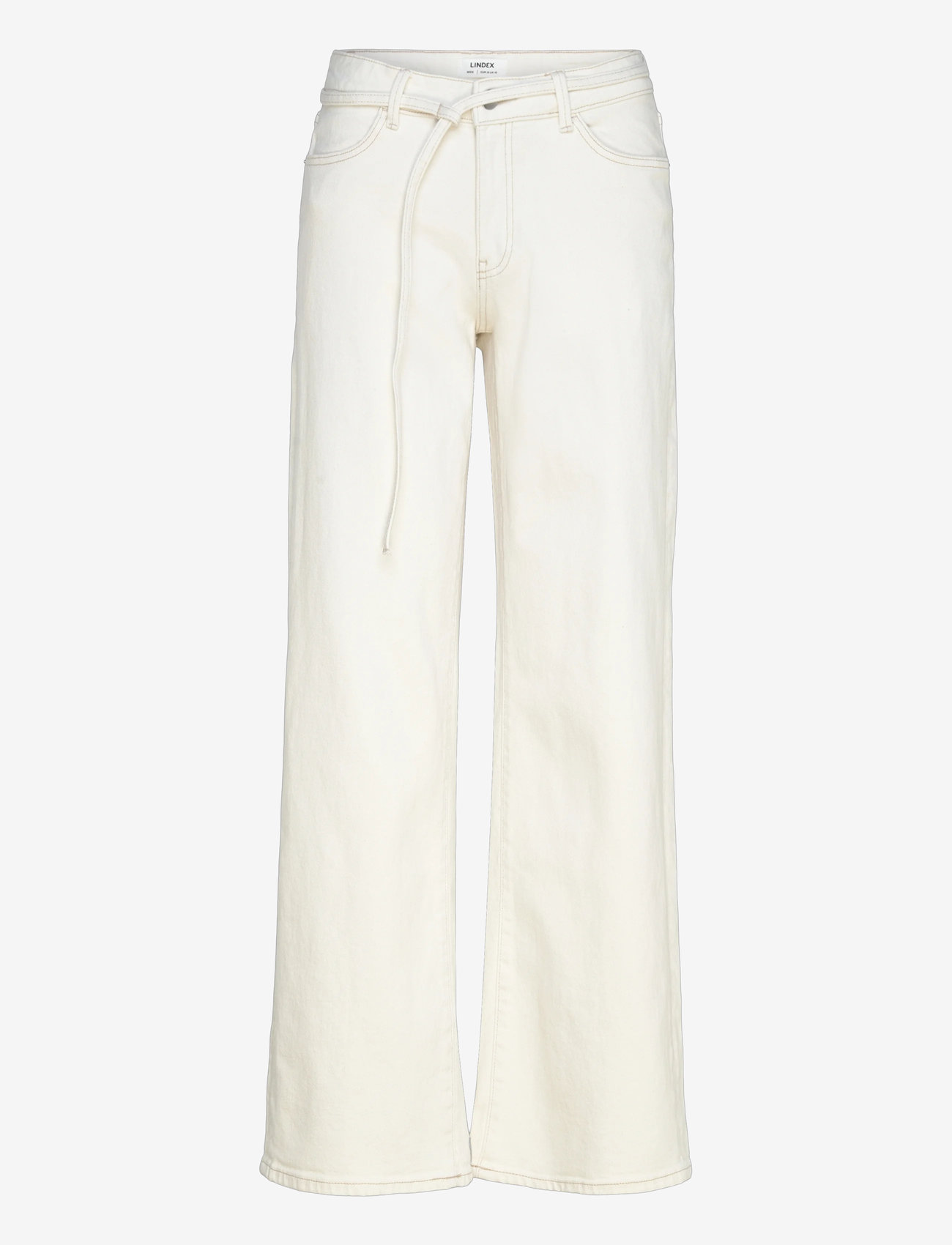 Lindex - Trousers denim Johanna ecru - straight jeans - light white - 0