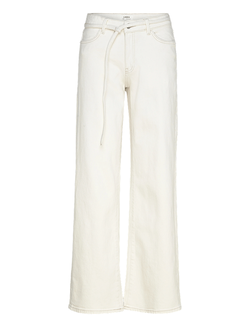 Lindex - Trousers denim Johanna ecru - straight jeans - light white - 0