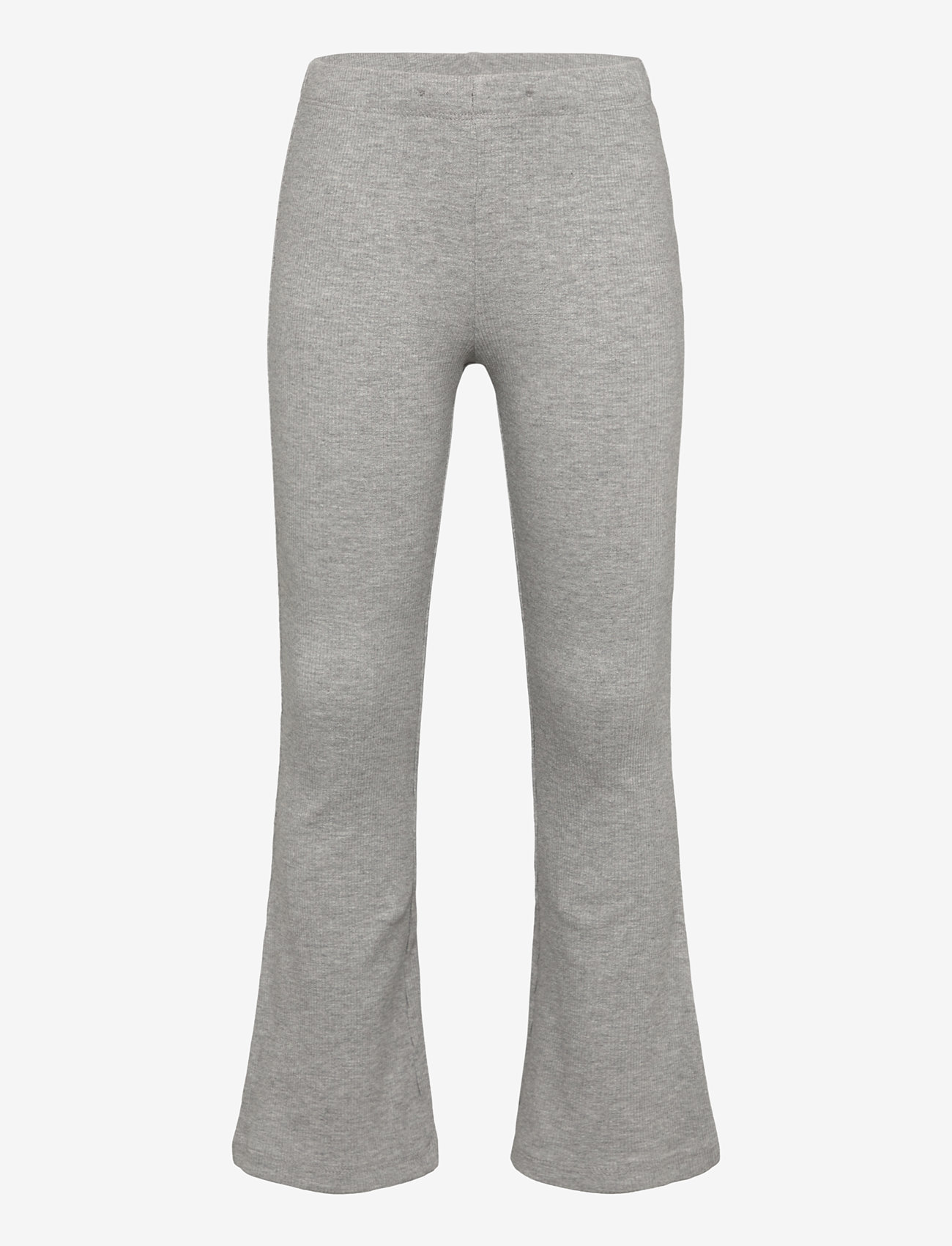 Lindex - Leggings flare 2x2 rib melange - jogginghosen - grey melange - 0