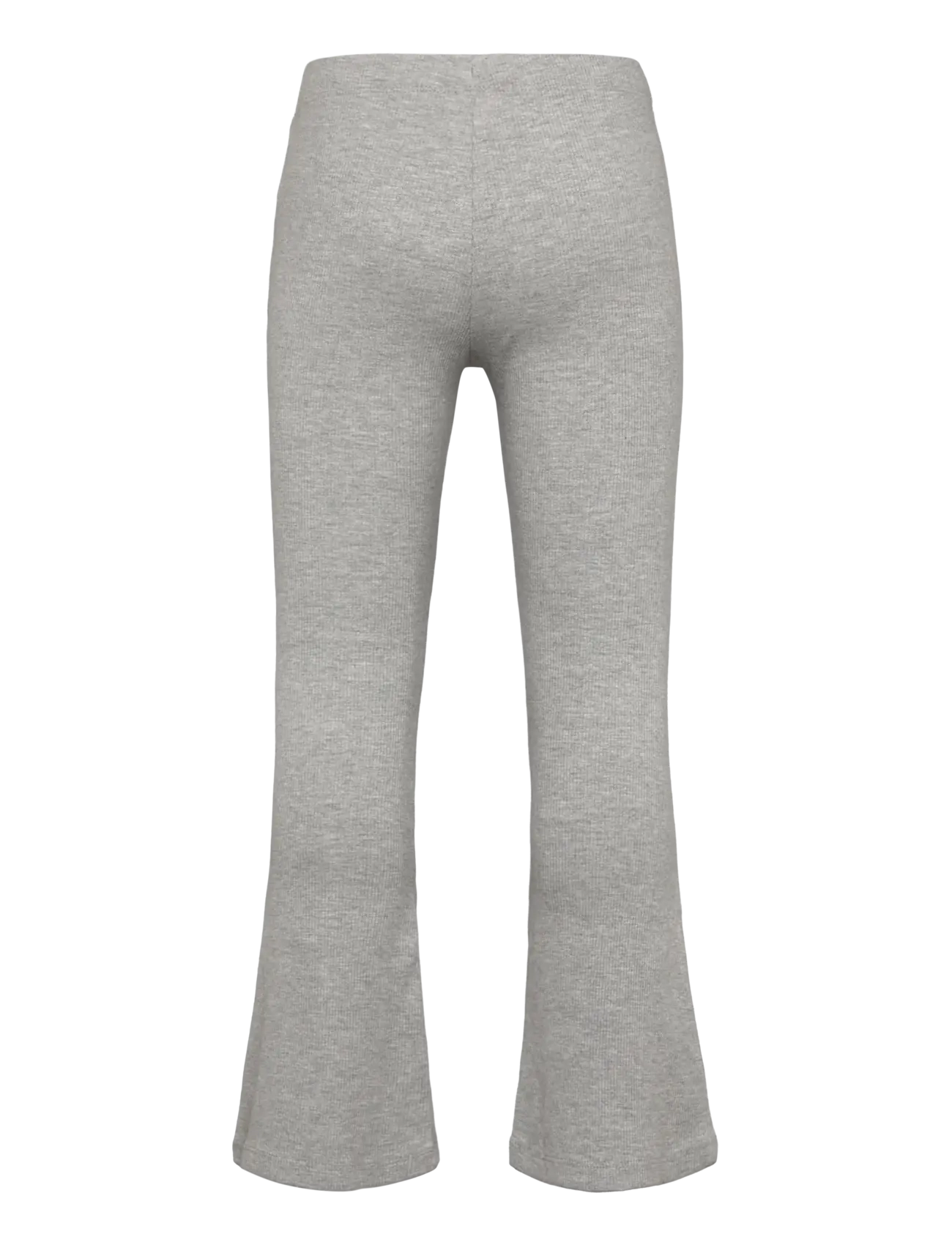 Lindex - Leggings flare 2x2 rib melange - grey melange - 1