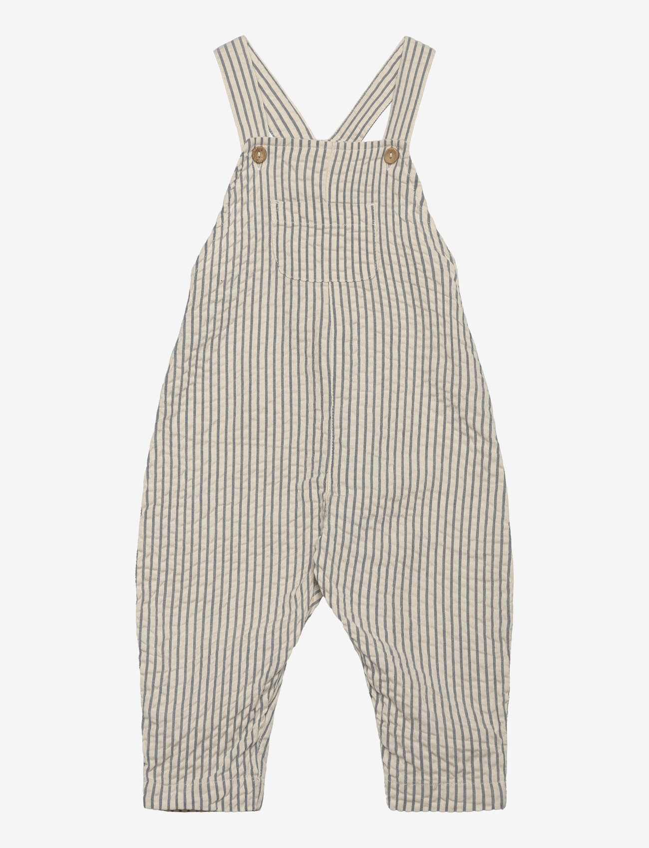 Lindex - Trousers Dungerees seersucker - overalls - dark grey - 0
