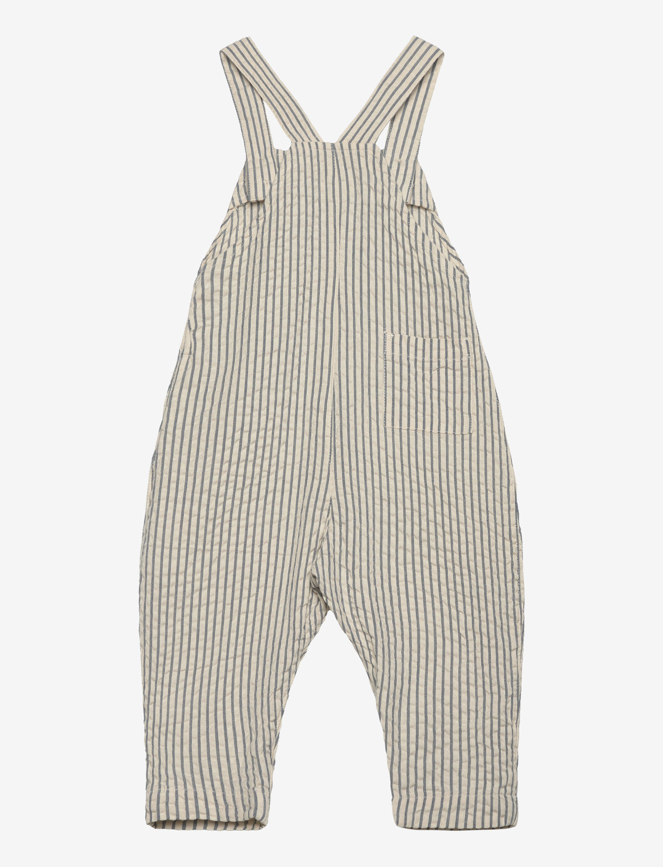 Lindex - Trousers Dungerees seersucker - overalls - dark grey - 1