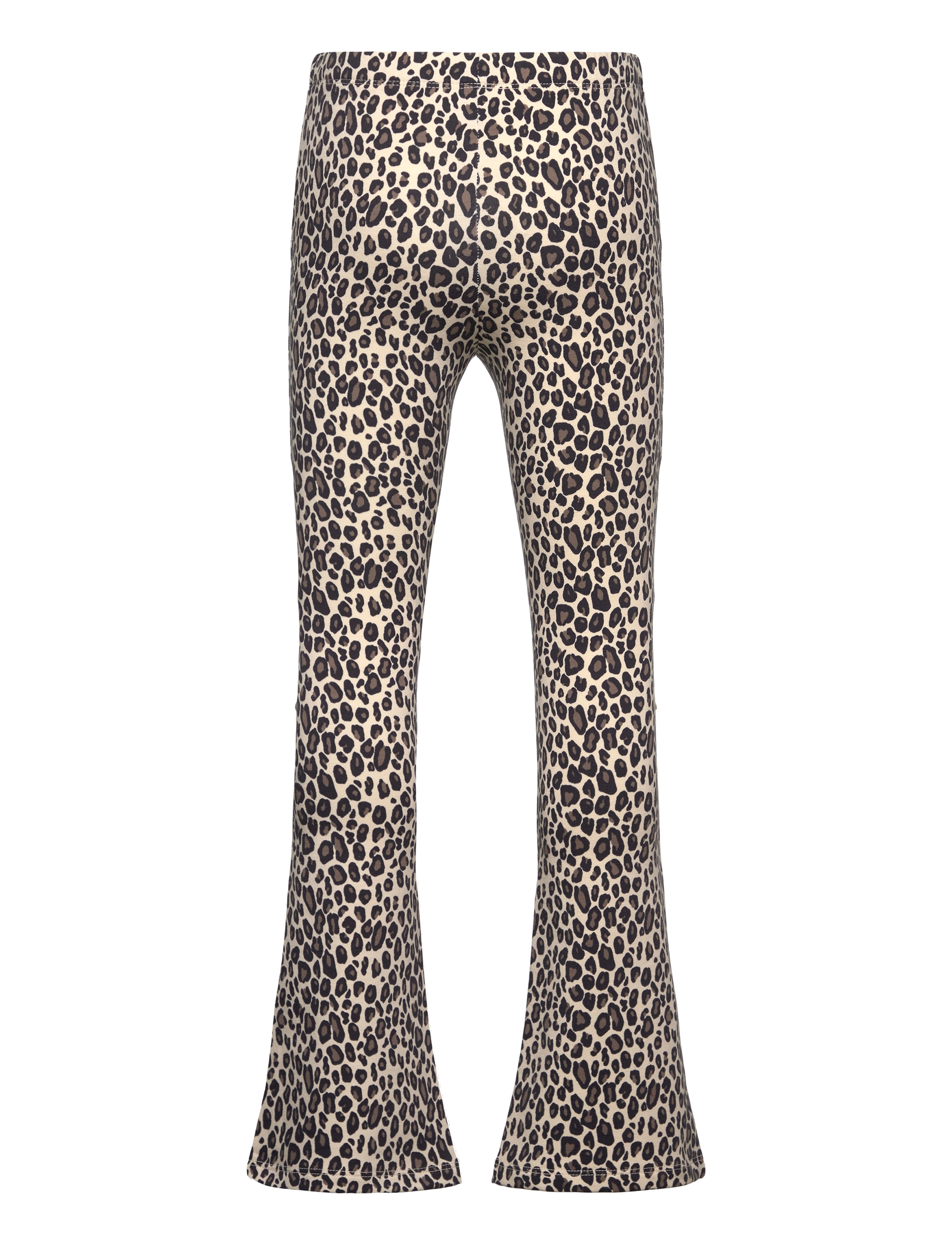Lindex - Leggings flare leo AOP - light beige - 2