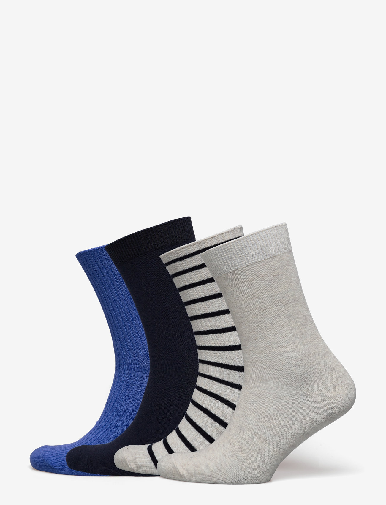 Lindex - Sock 4 p Stripe and colour - navy - 0
