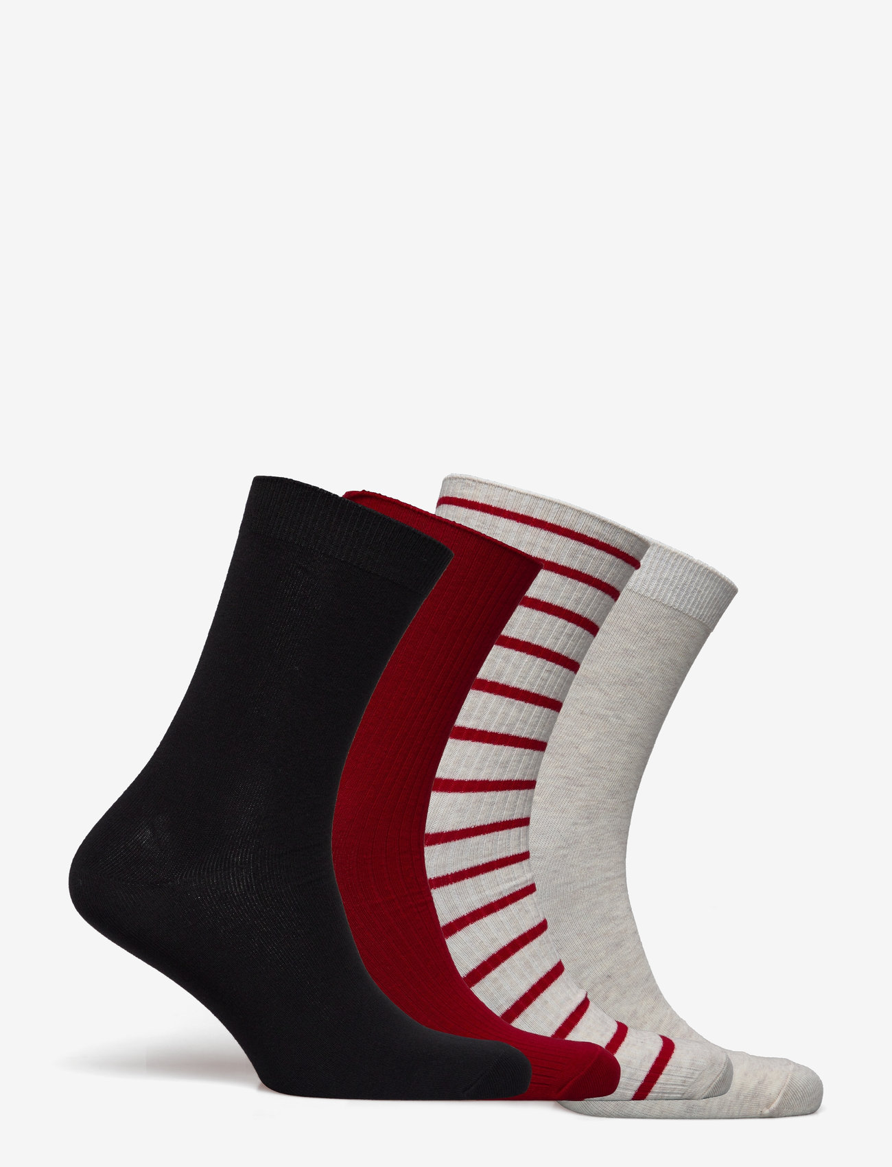 Lindex - Sock 4 p Stripe and colour - die niedrigsten preise - red - 1