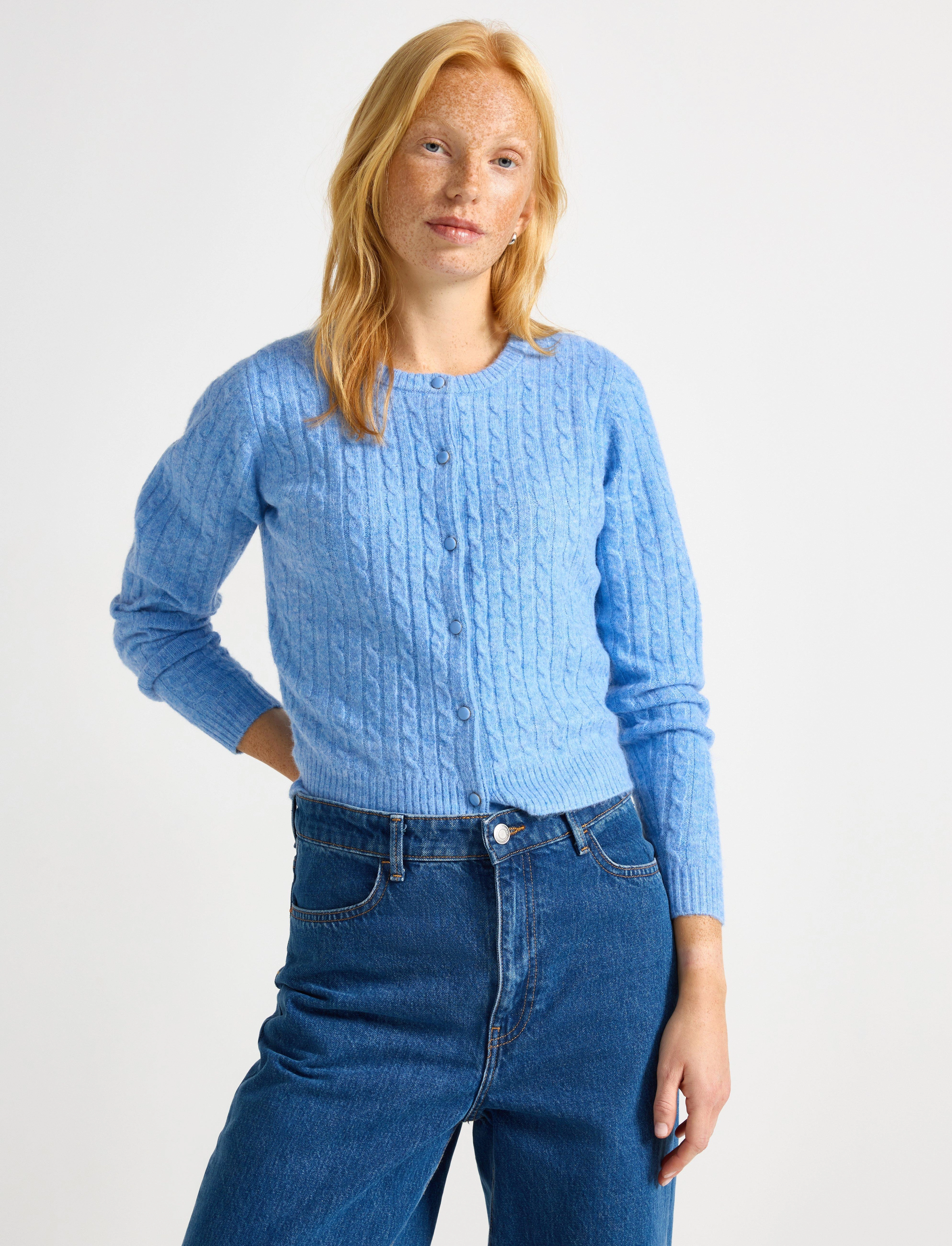 Lindex Cardigan Clarissa - Strickmode - BLUE MELANGE / blue