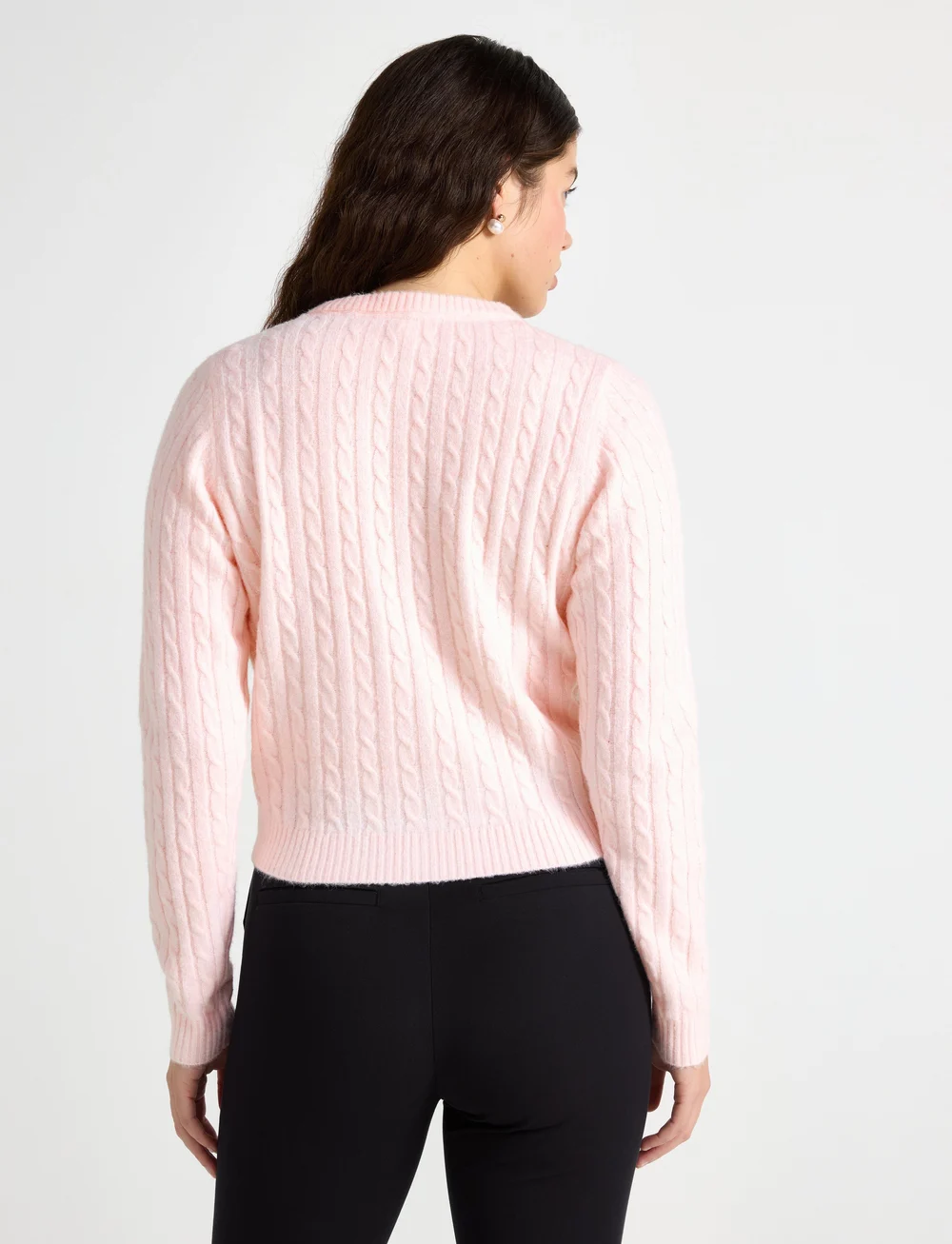 Lindex - Cardigan Clarissa - koftor - lt pink melange - 3