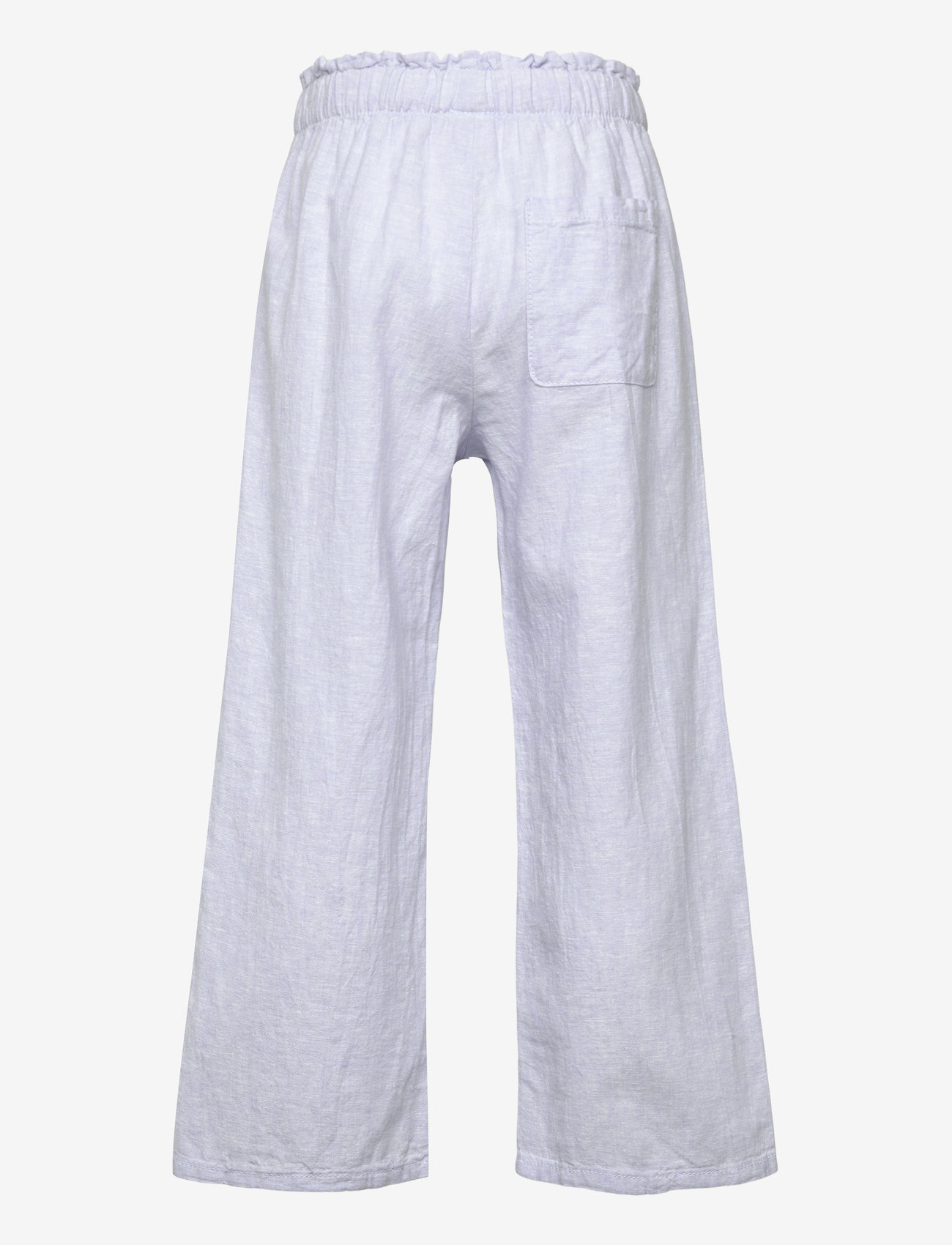 Lindex - Trousers wide cropped linen - babybyxor - light blue - 2