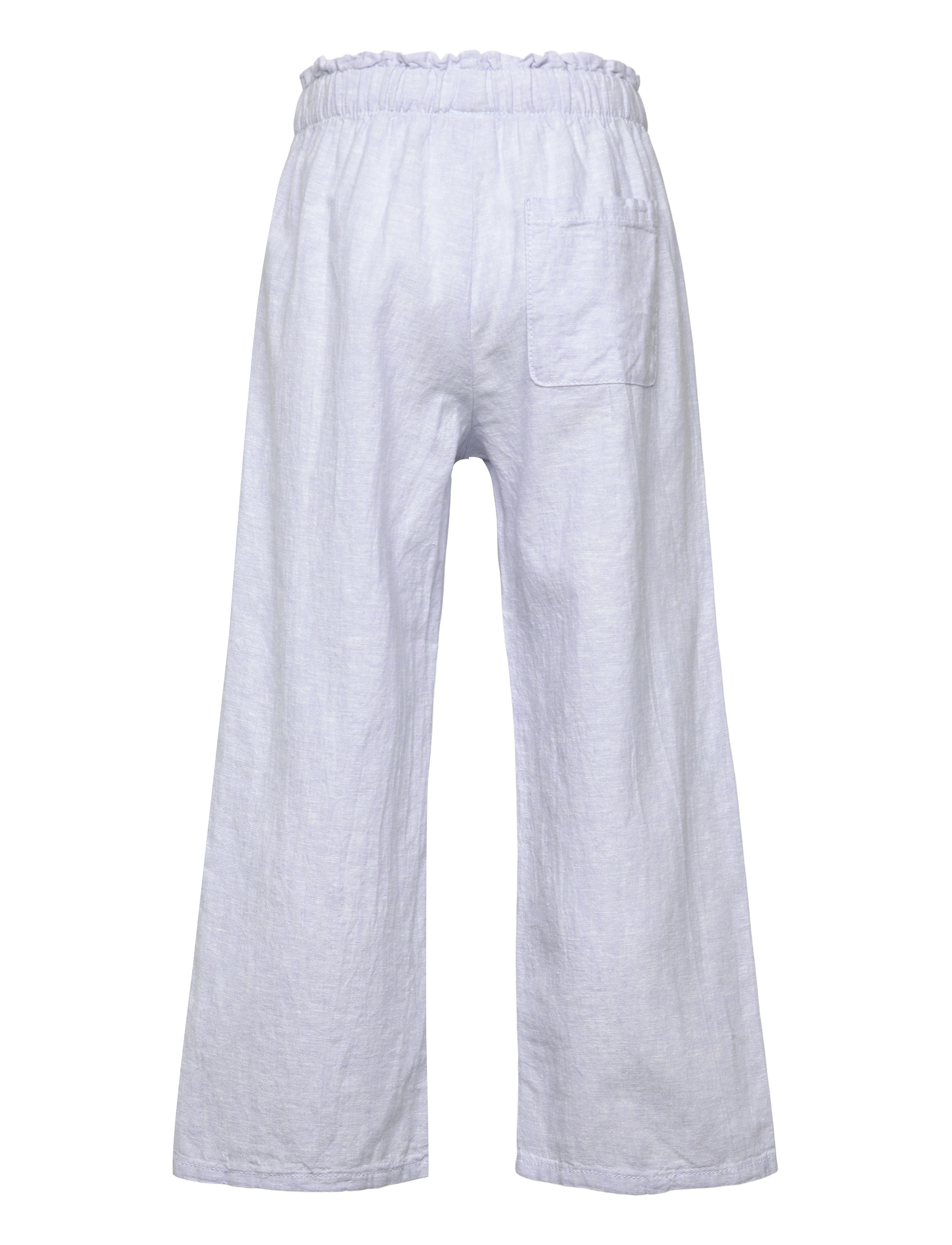 Lindex - Trousers wide cropped linen - light blue - 2