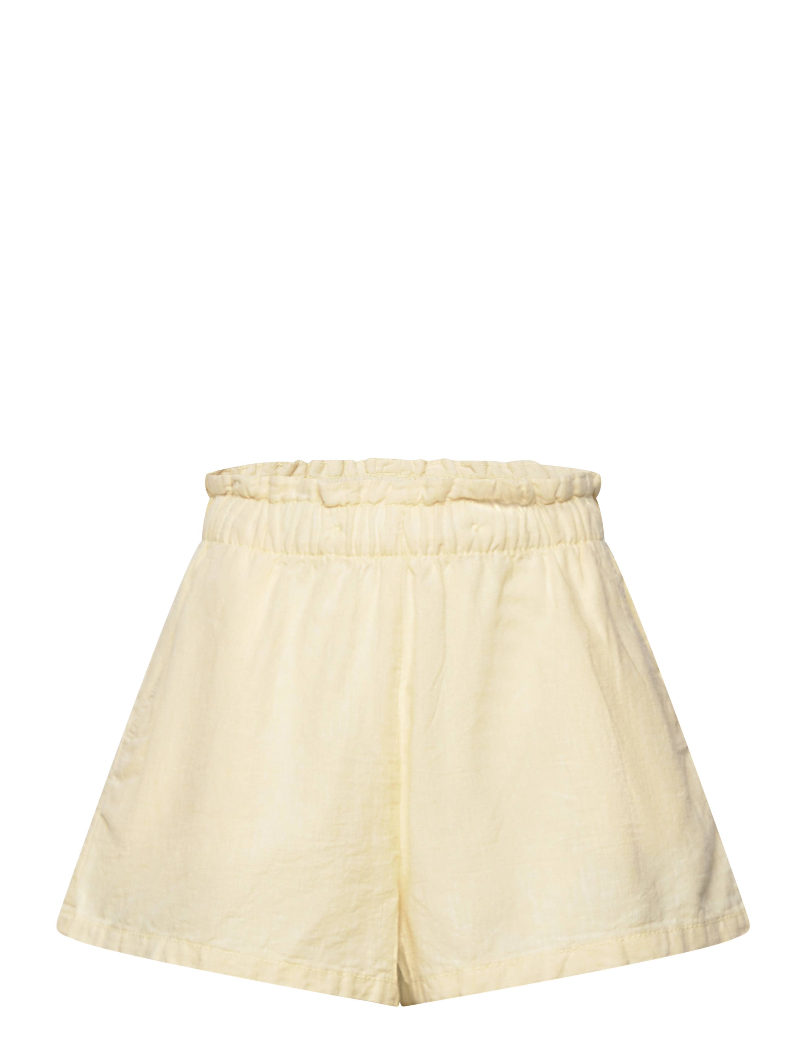 Lindex Shorts linen solid - Shorts - LIGHT DUSTY YELLOW / yellow