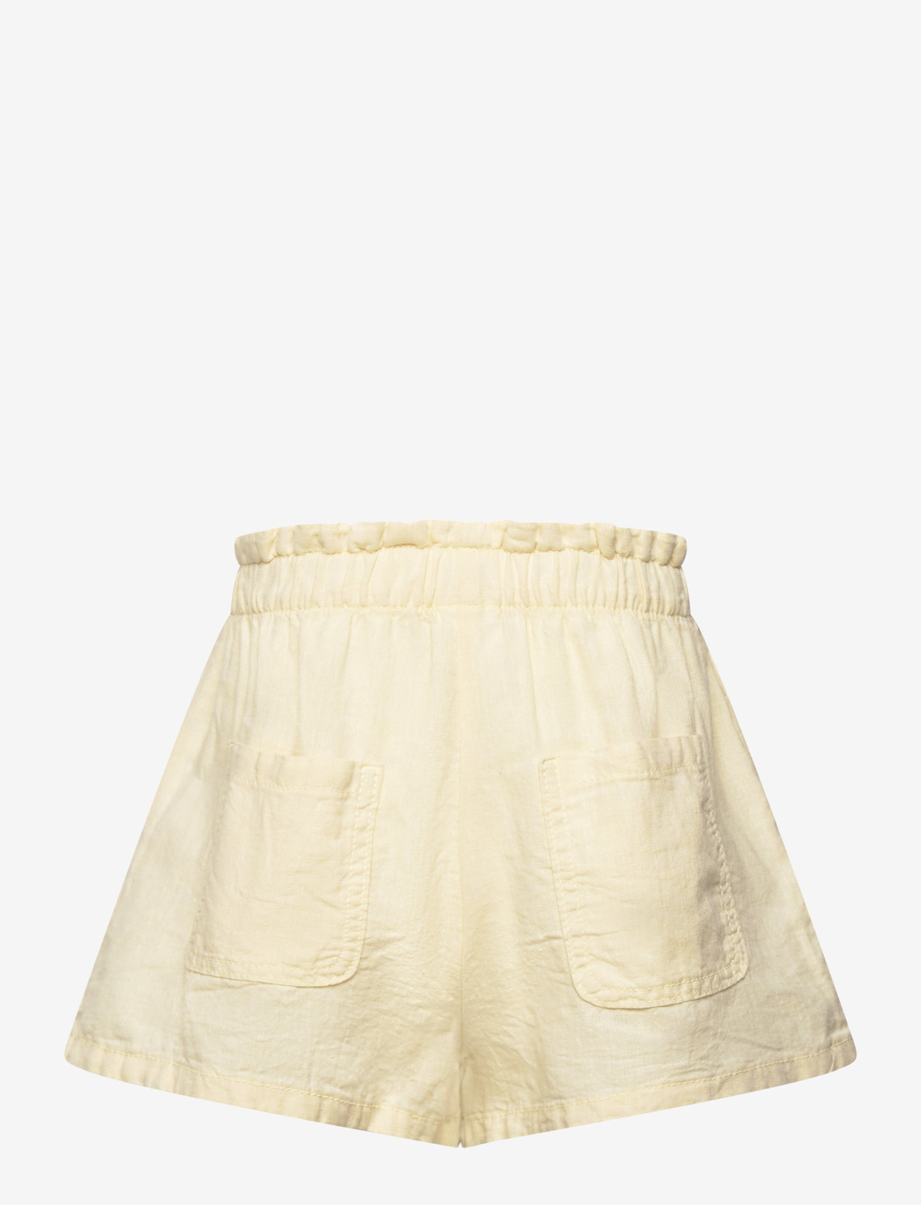 Lindex - Shorts linen solid - rennot shortsit - light dusty yellow - 1