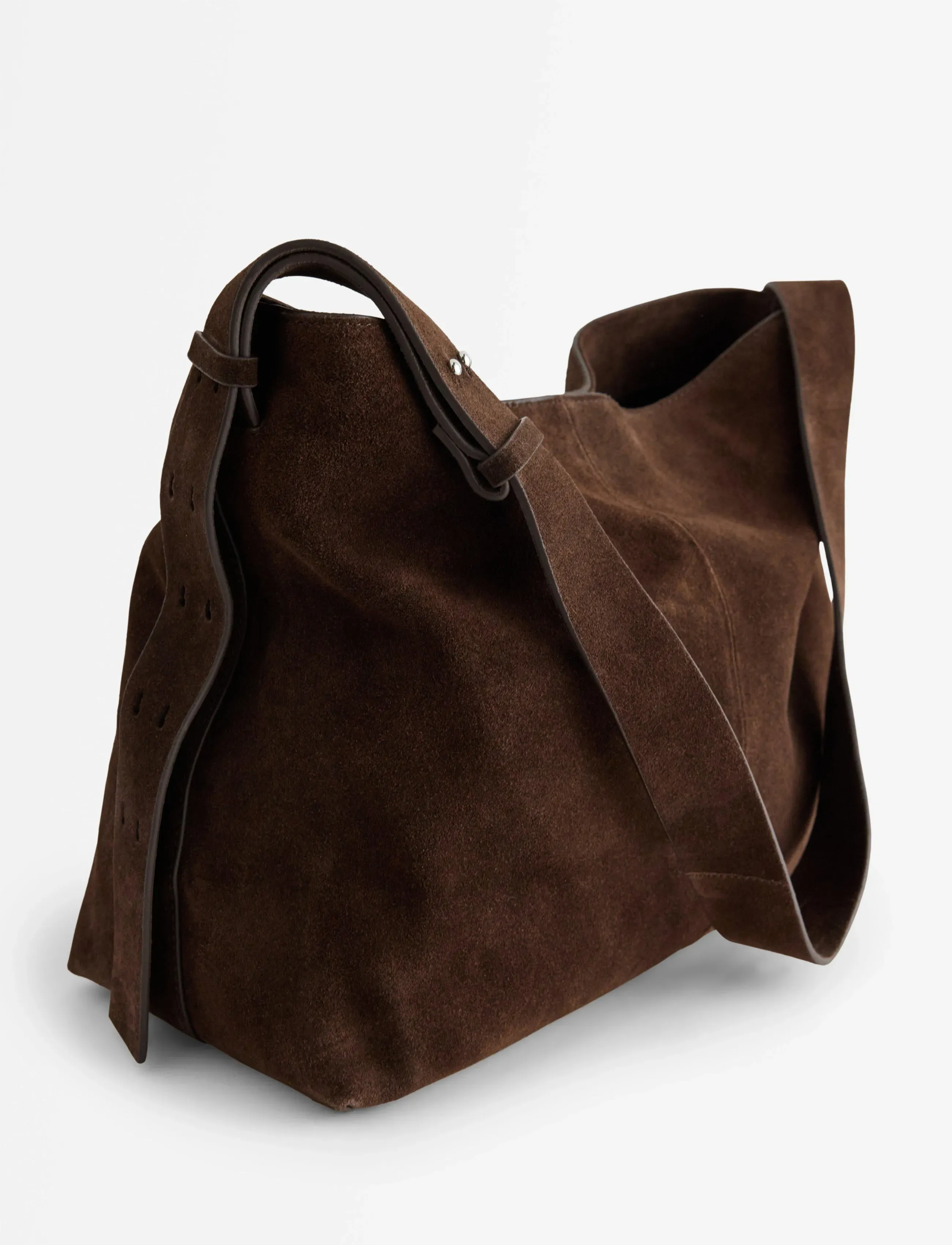 Lindex - Bag Suede - dark brown - 3